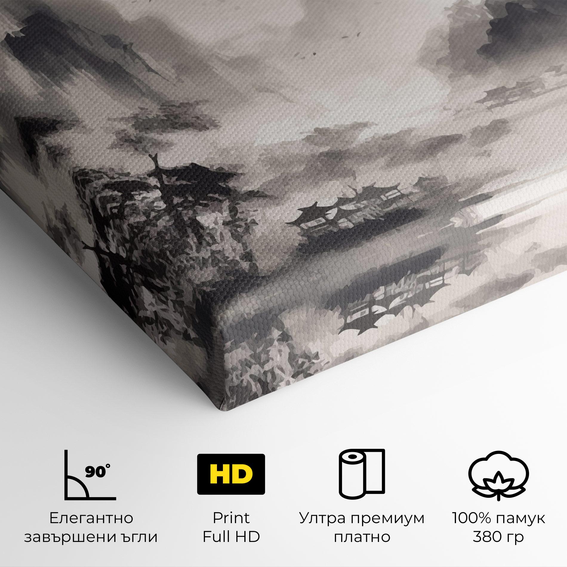 Картина на платно Far Away Mountain mockup 4