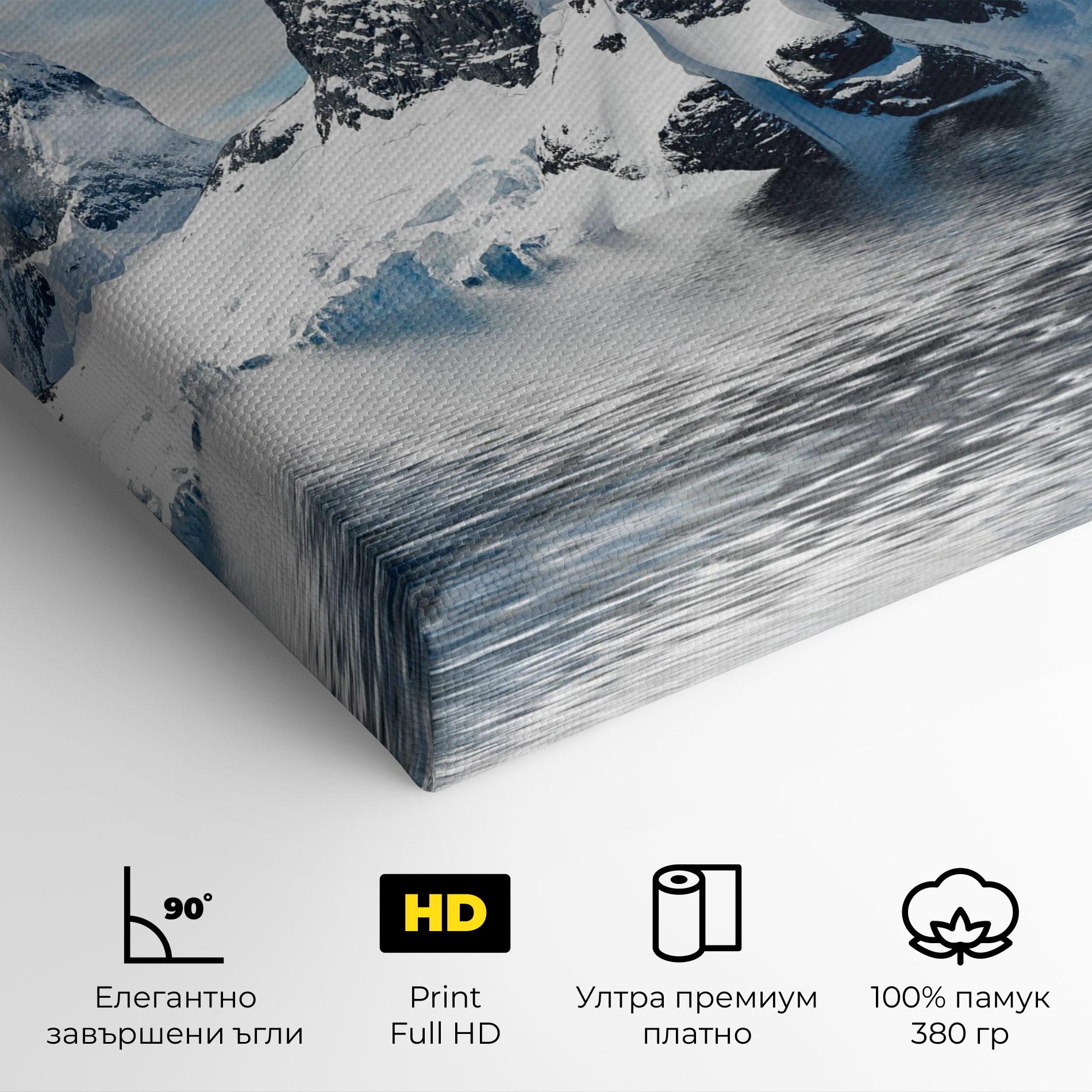 Картина на платно Glacial Mountains mockup 4