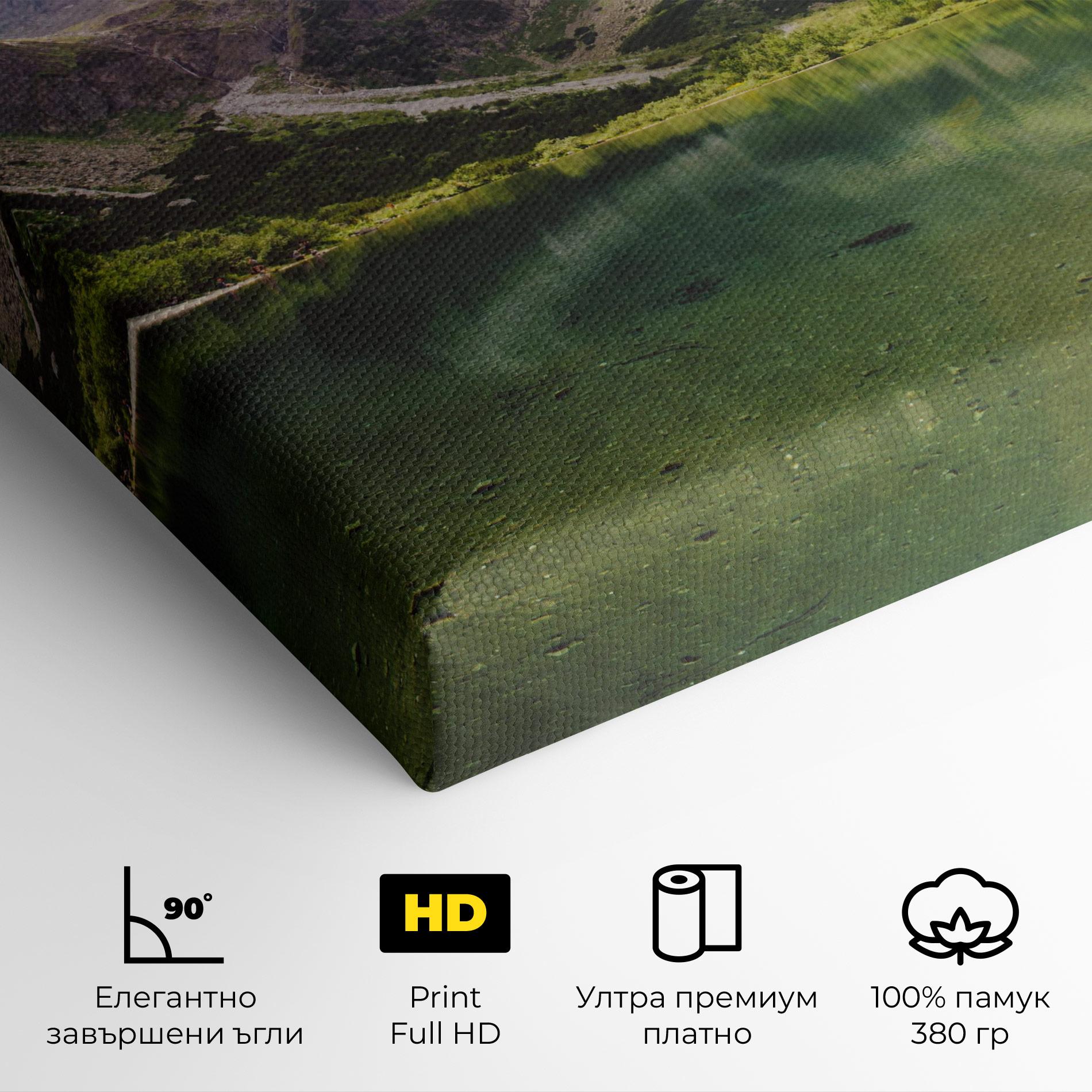 Картина на платно Green Mountain mockup 4
