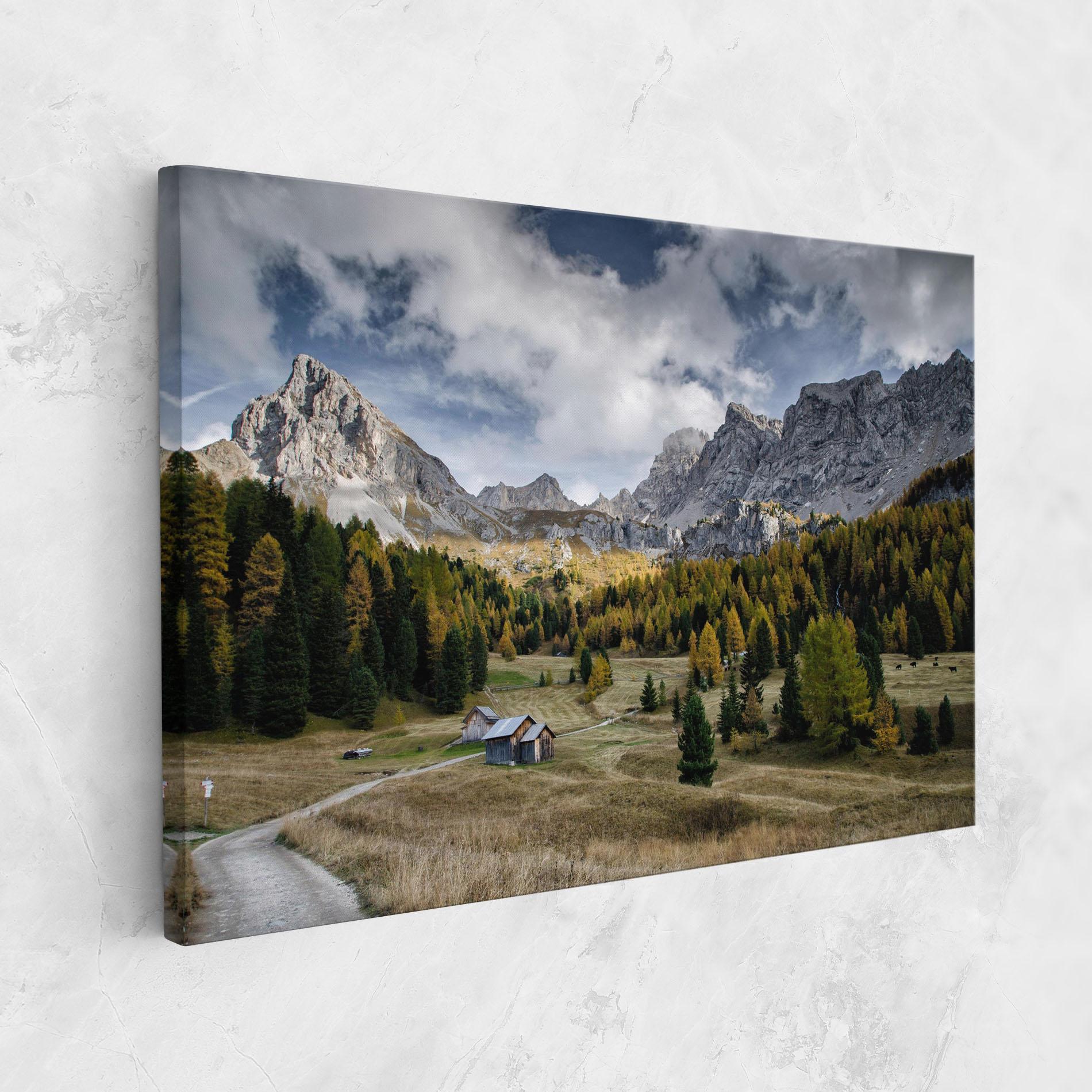 Картина на платно Cloudy Mountains View mockup 1