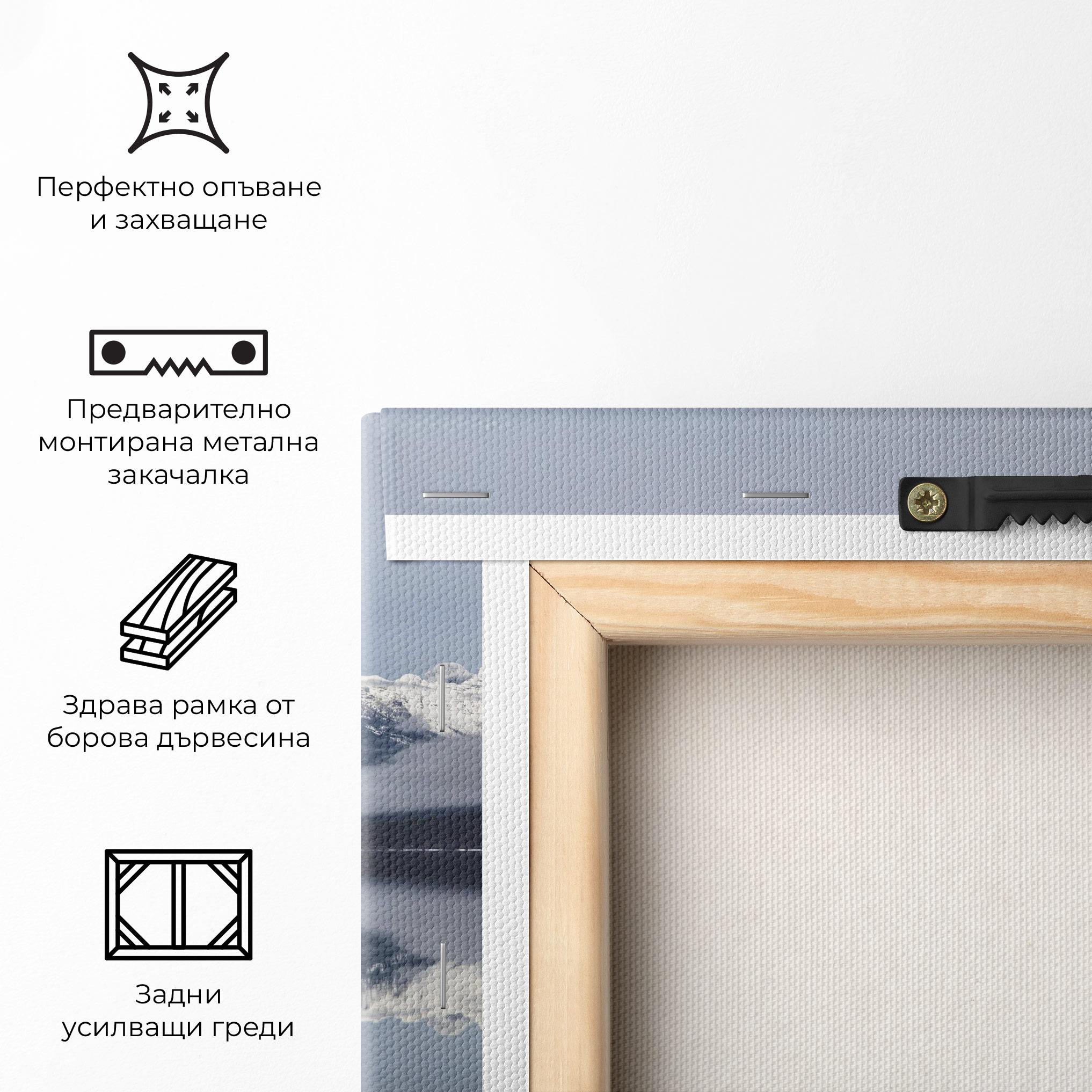 Картина на платно Beautiful Snowy Mountain mockup 5