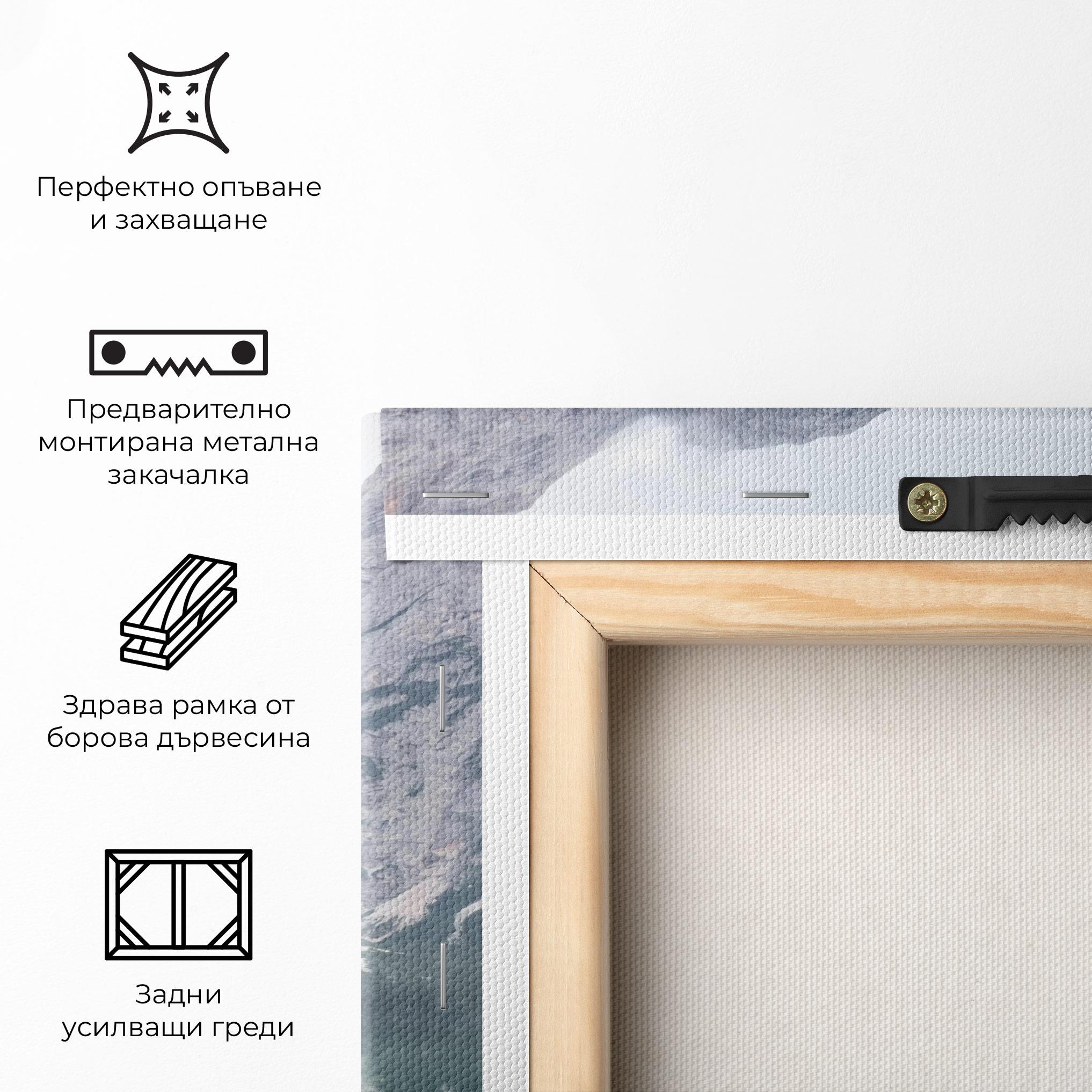 Картина на платно Cabin Lake mockup 5