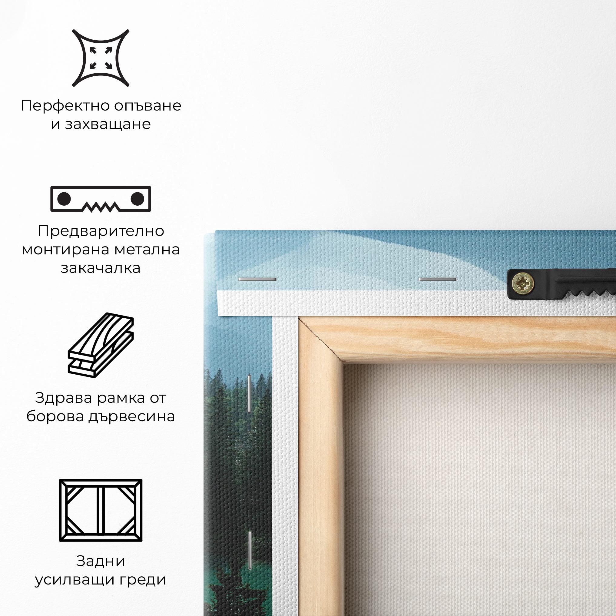 Картина на платно Crystal Lake mockup 5