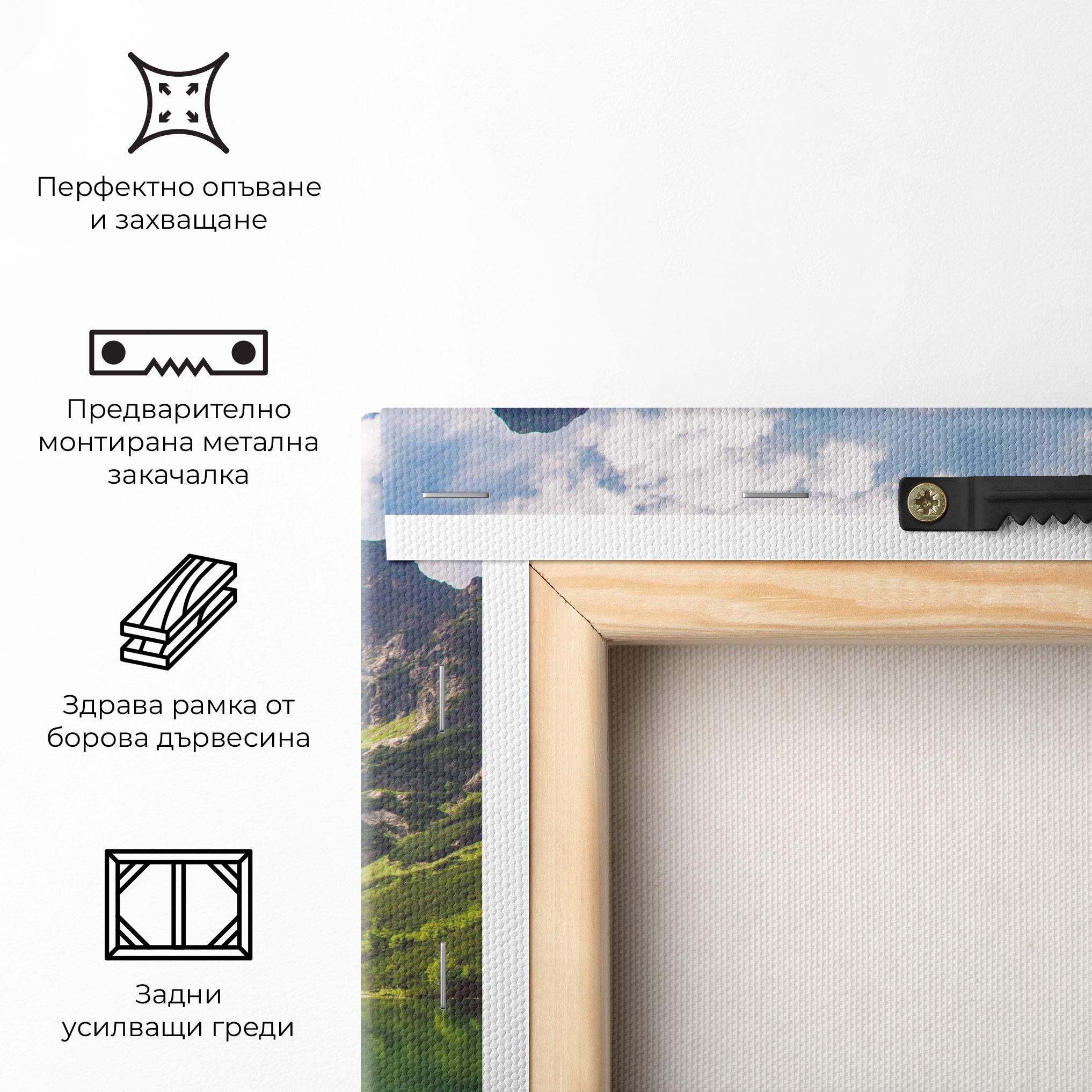 Картина на платно Green Mountain mockup 5