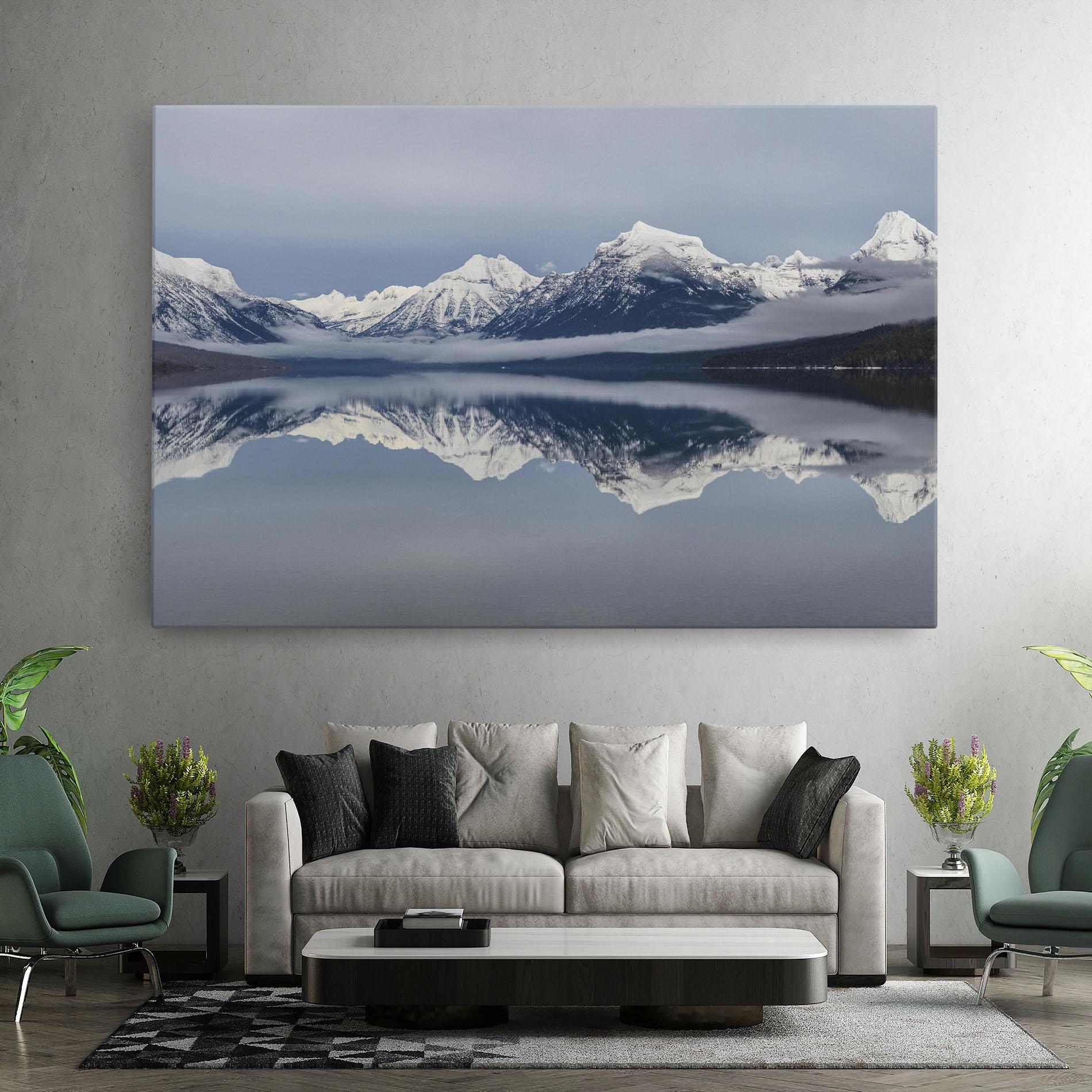 Картина на платно Beautiful Snowy Mountain mockup 7