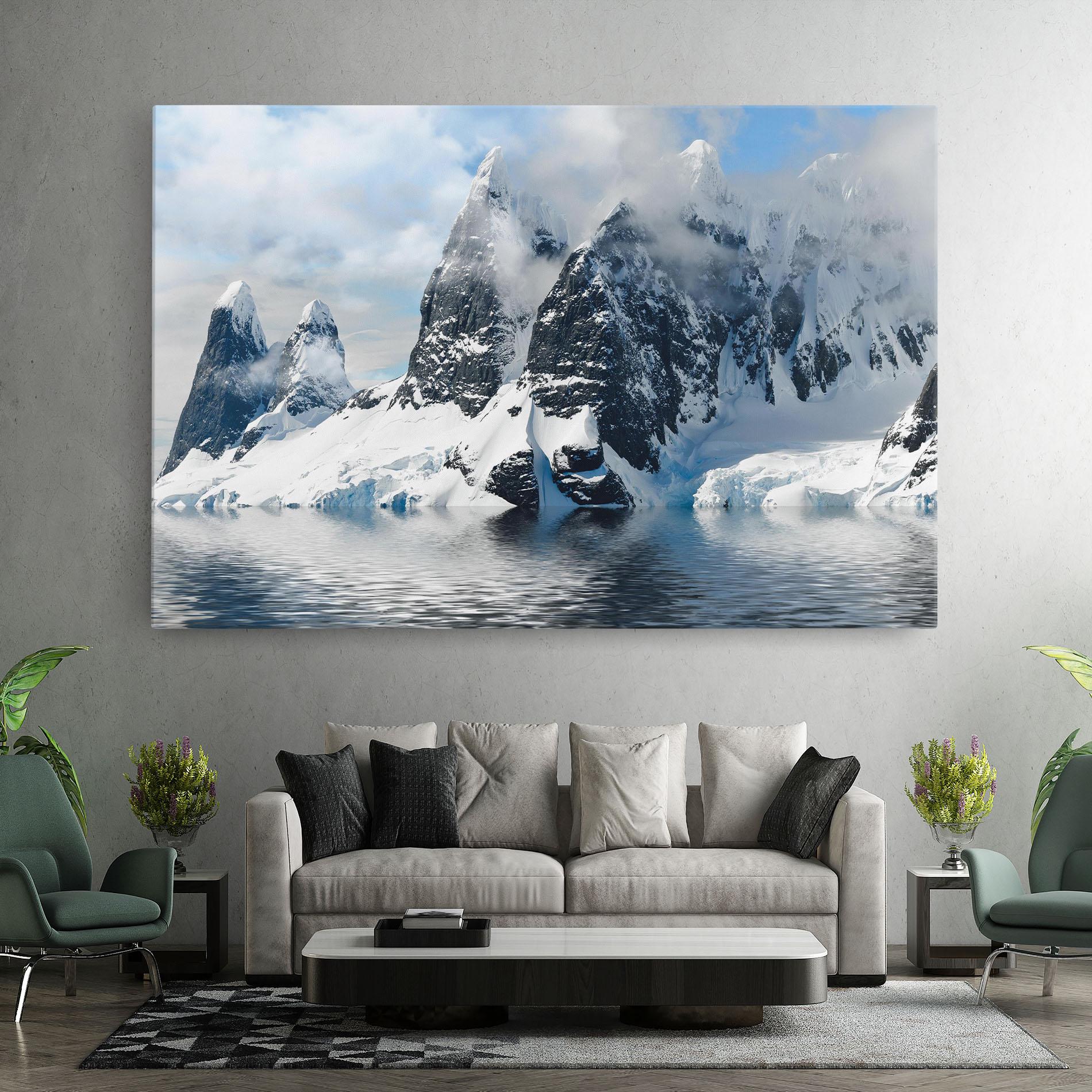 Картина на платно Glacial Mountains mockup 7