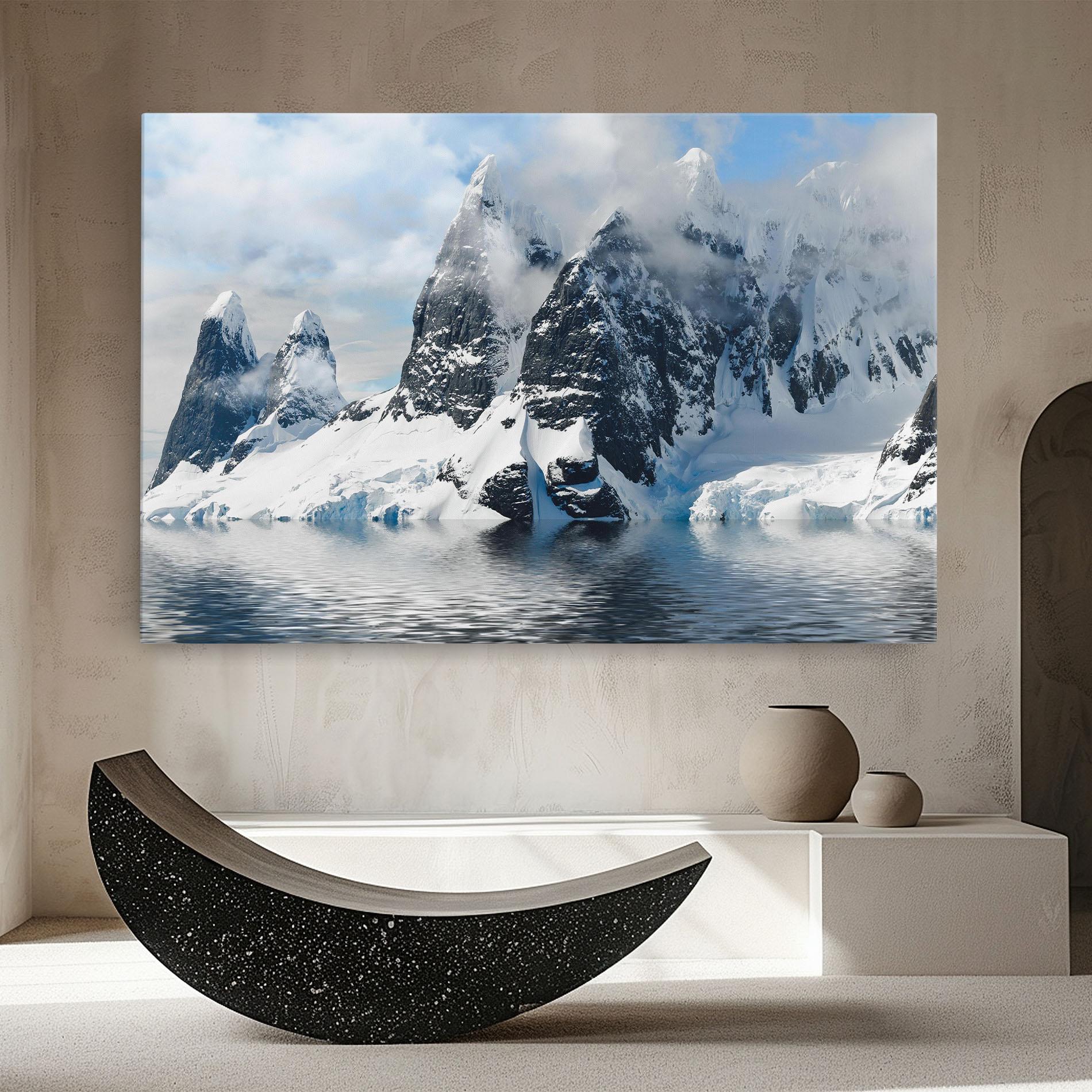 Картина на платно Glacial Mountains mockup 8
