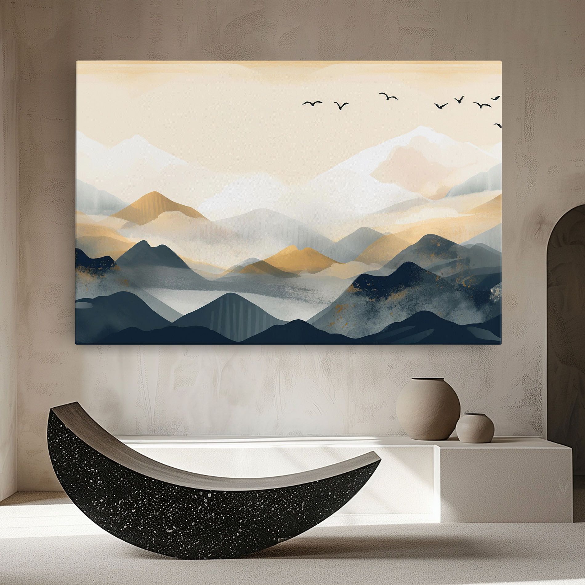 Gold Foggy Blue mockup 8