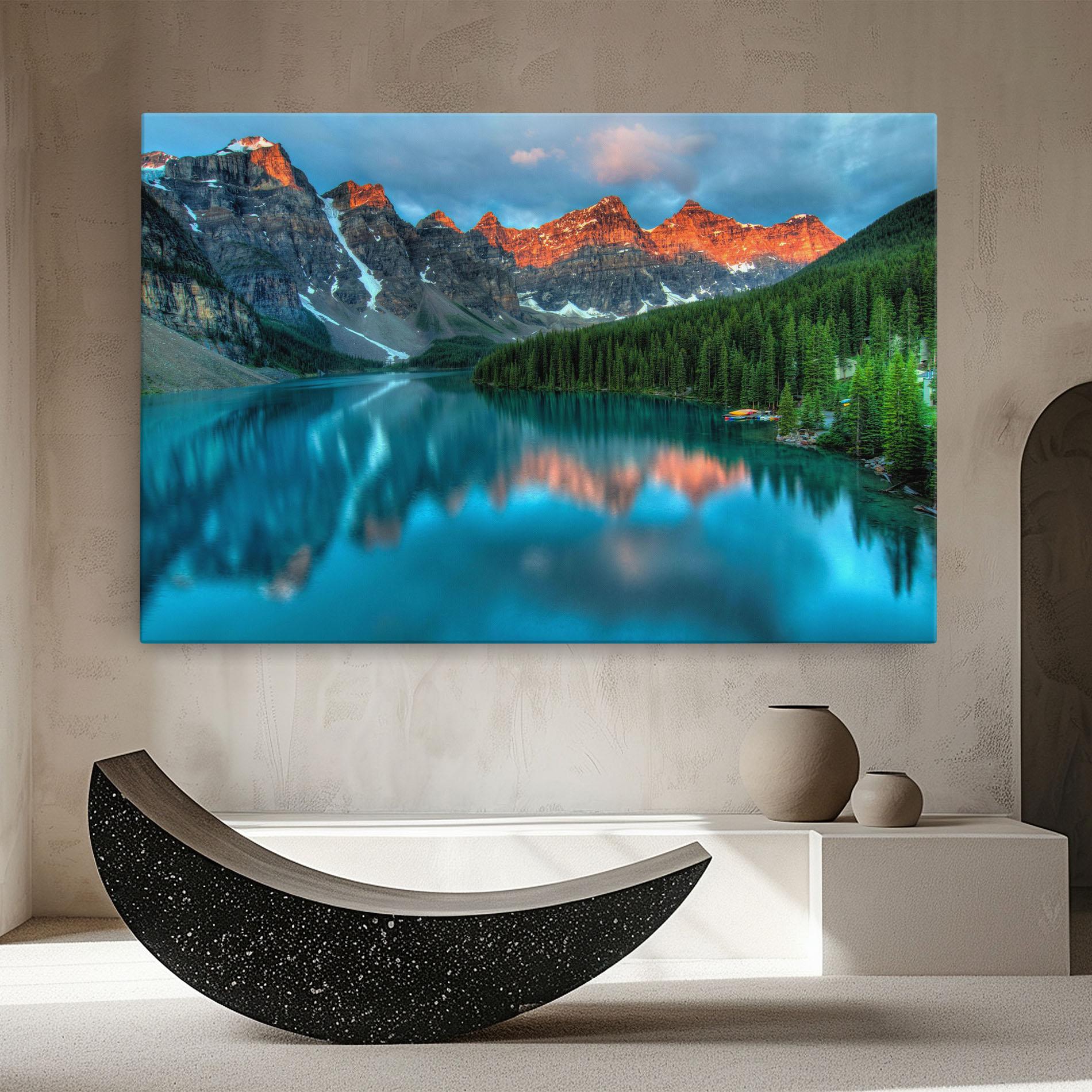 Картина на платно Lake Reflection mockup 8