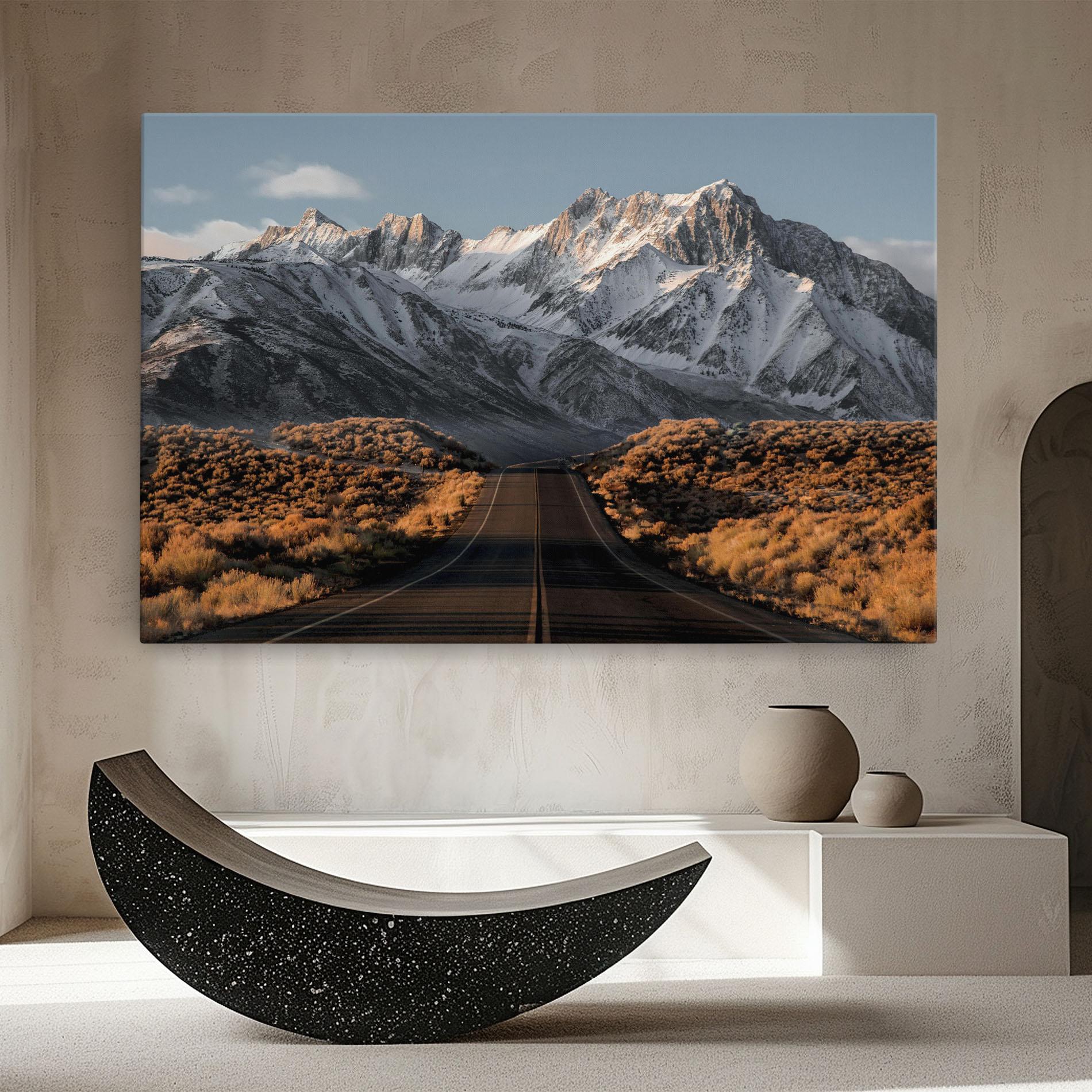 Картина на платно Nice Mountain Road mockup 8