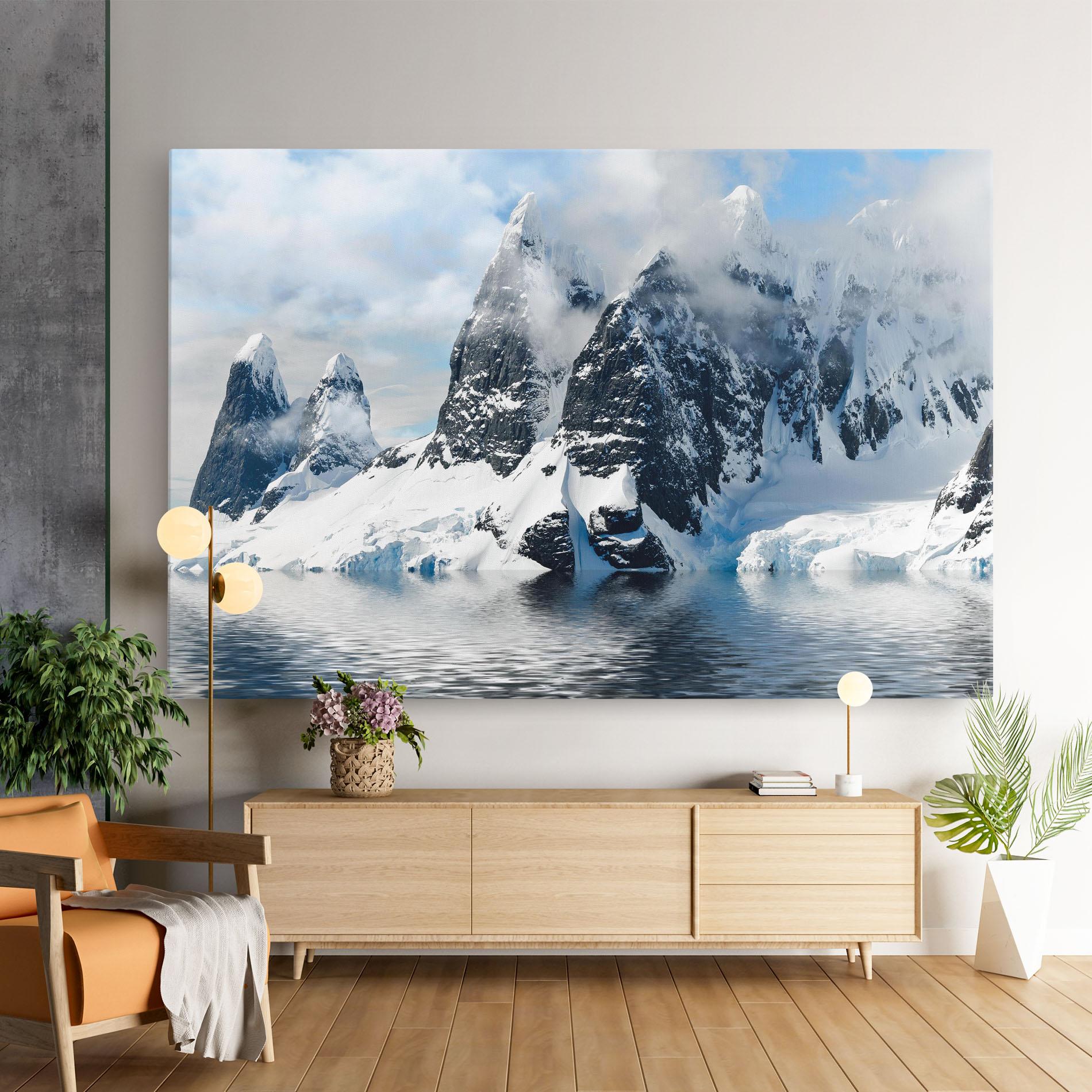 Картина на платно Glacial Mountains mockup 9