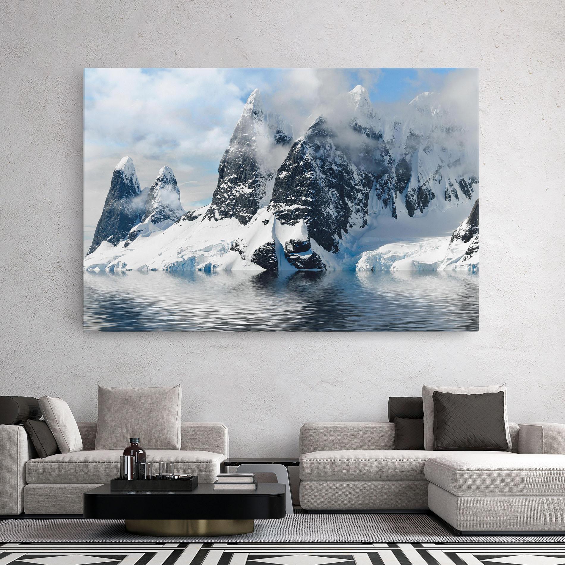 Картина на платно Glacial Mountains mockup 2