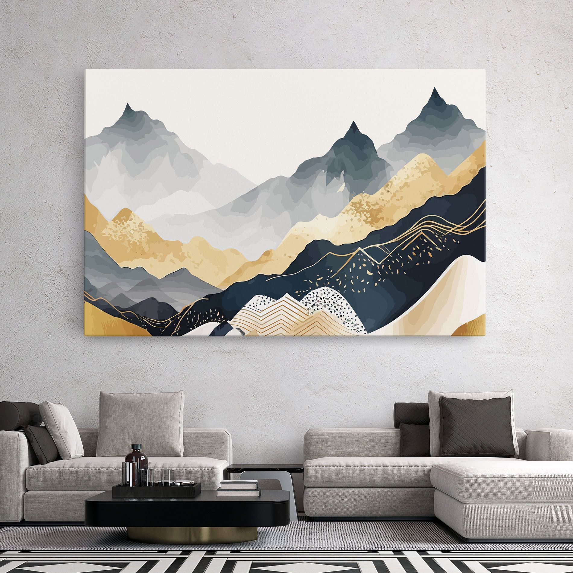 Gold Grey Mountain mockup 2