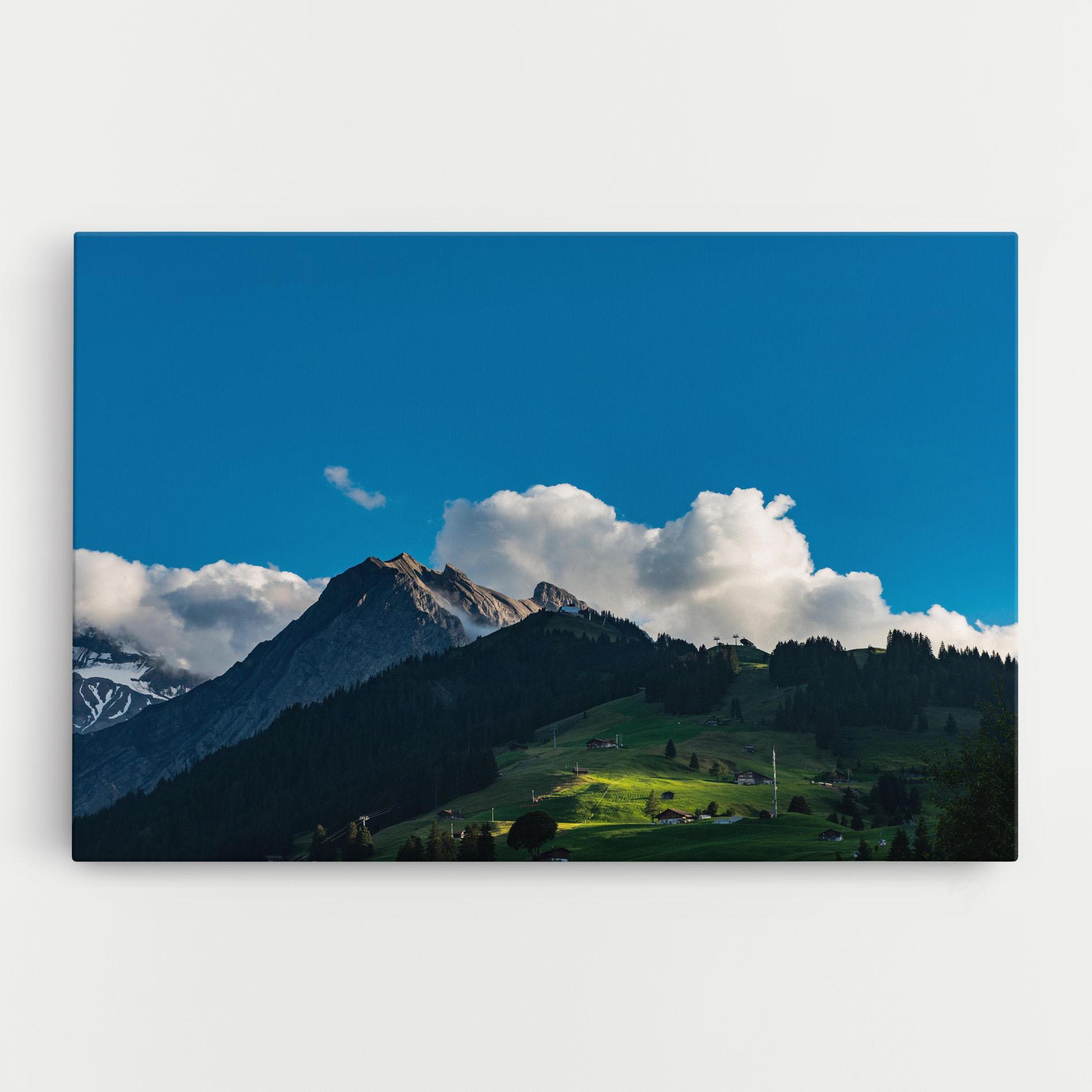 Картина на платно Beautiful Mountain Cloud View mockup 0