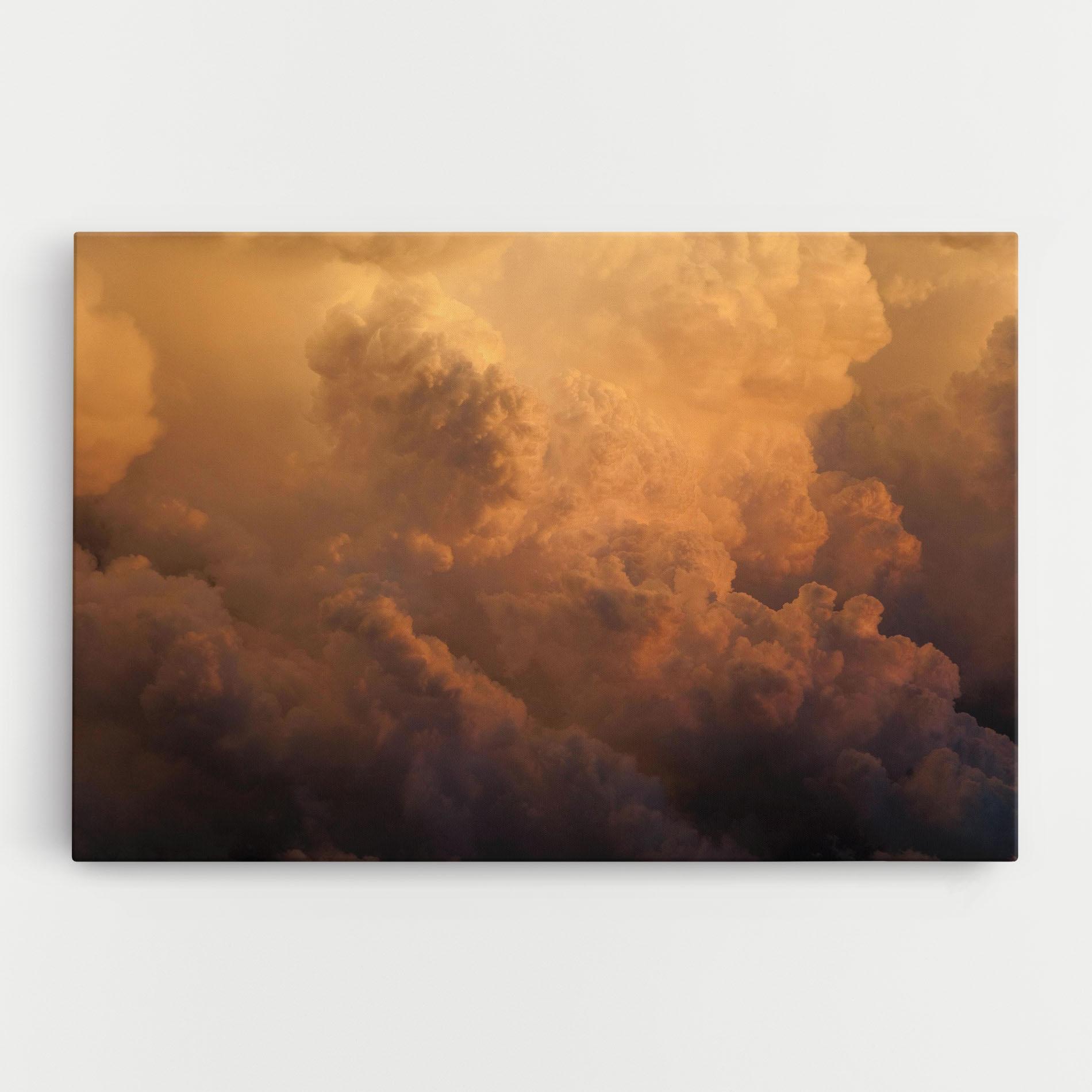 Картина на платно Brown Orange Clouds mockup 0
