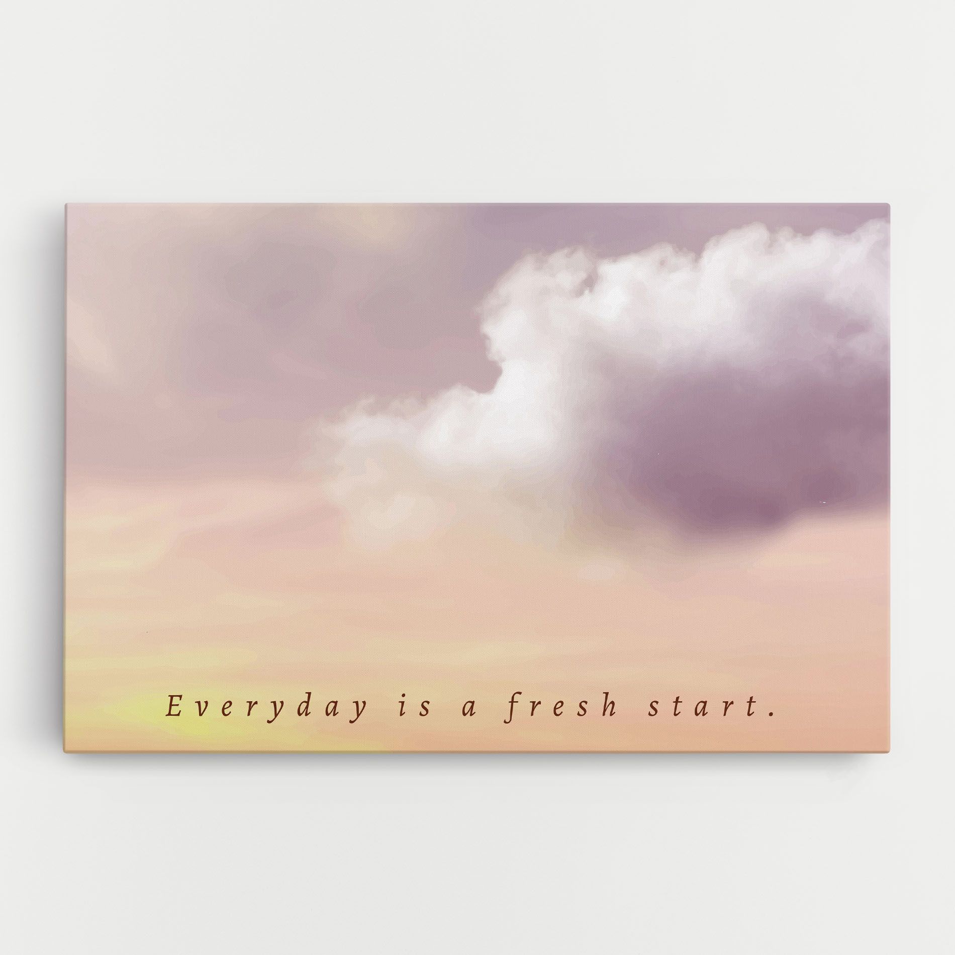 Clouds Text Cream mockup 0