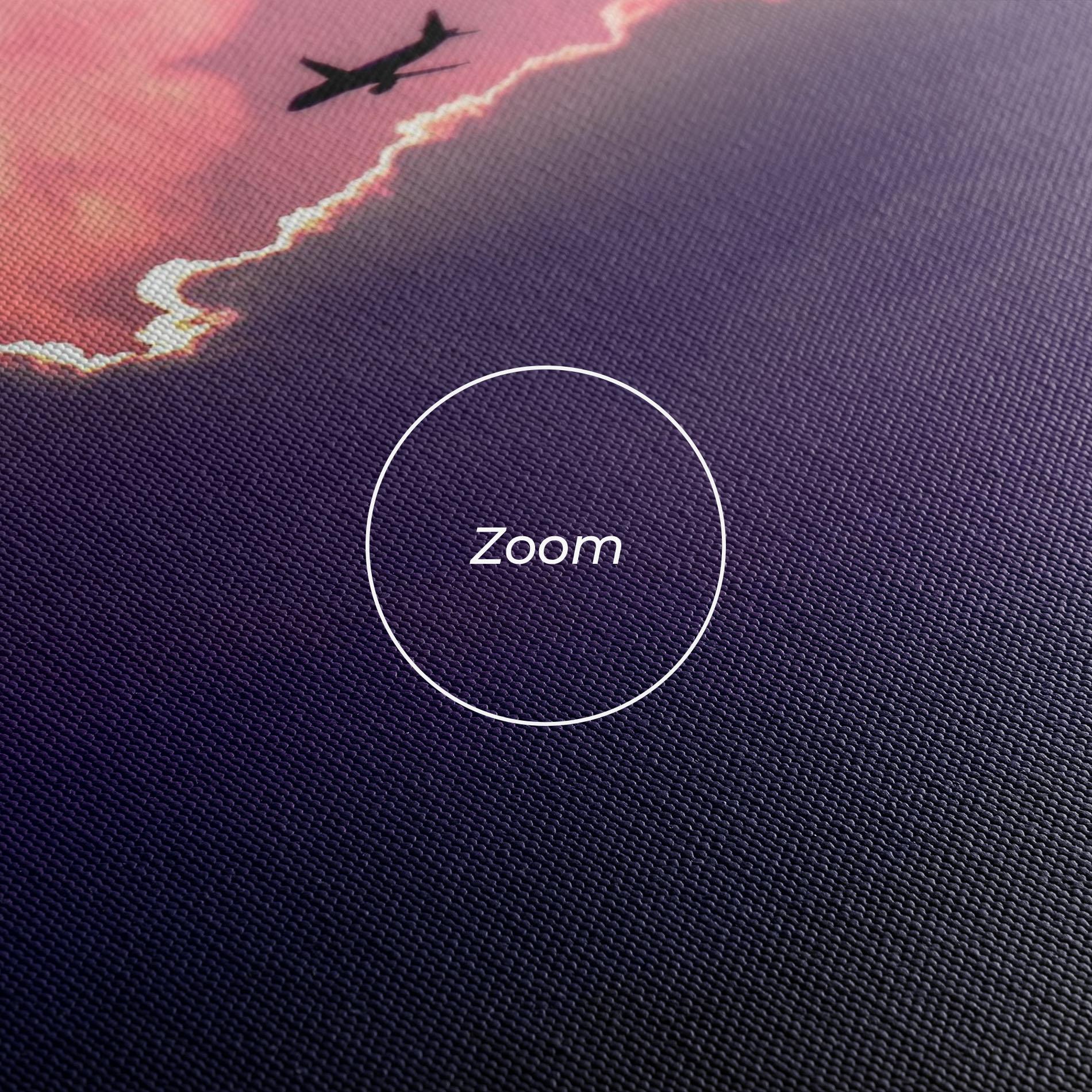 Картина на платно Big Purple Cloud mockup 3