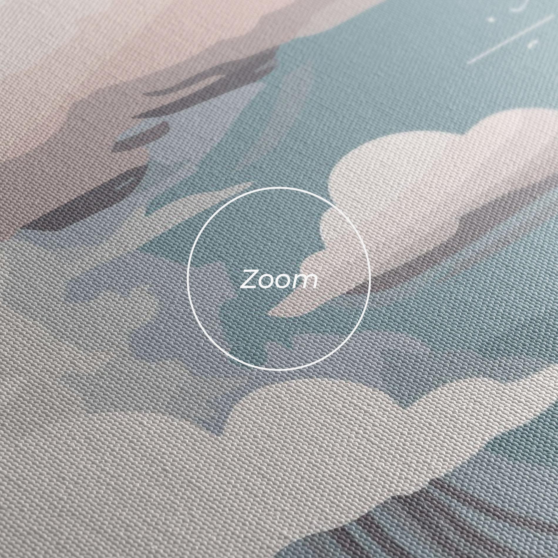 Картина на платно Cloud White Art mockup 3