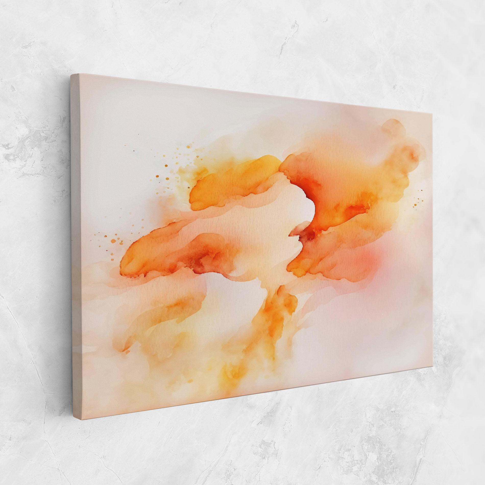 Картина на платно Abstract Orange Cloud mockup 1