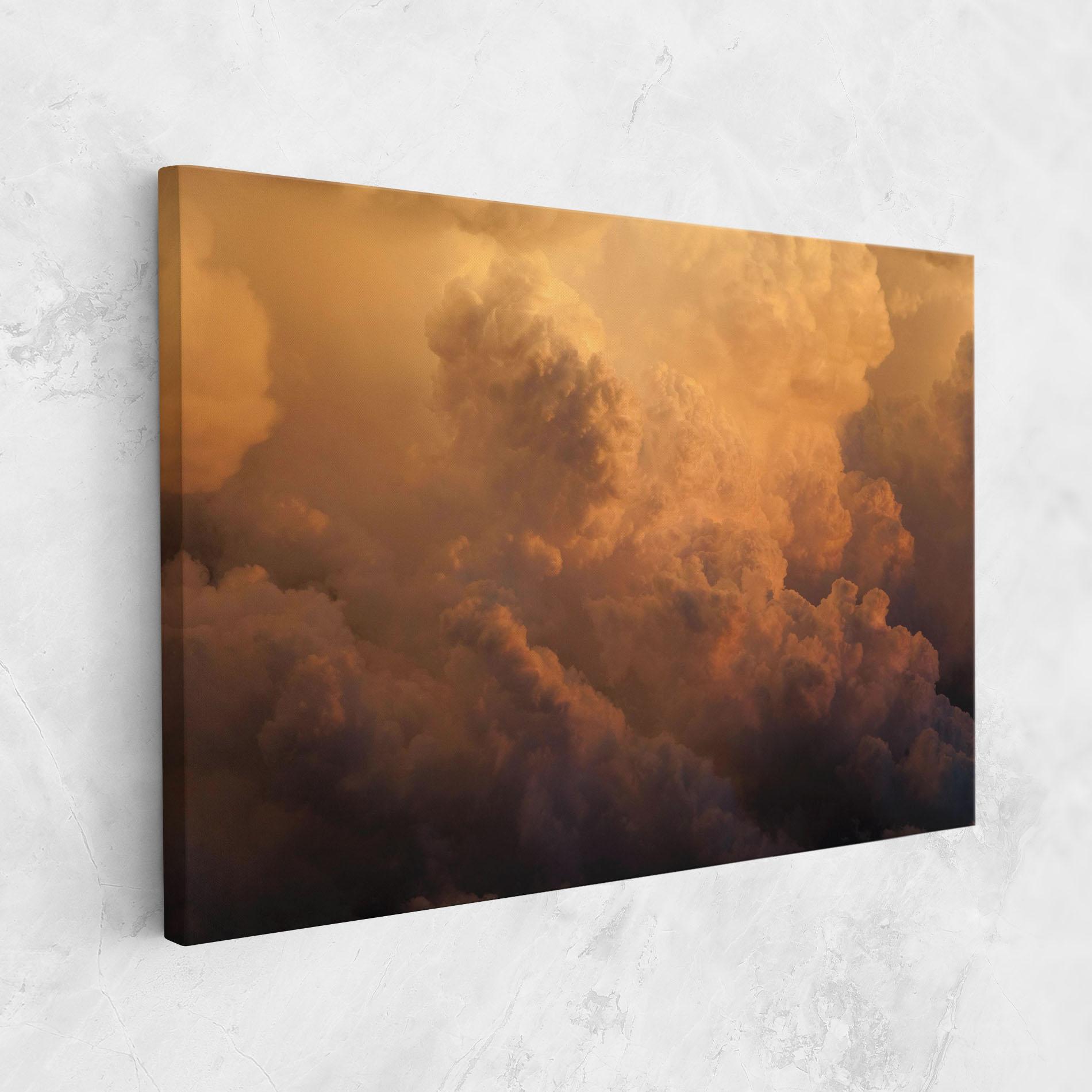 Картина на платно Brown Orange Clouds mockup 1