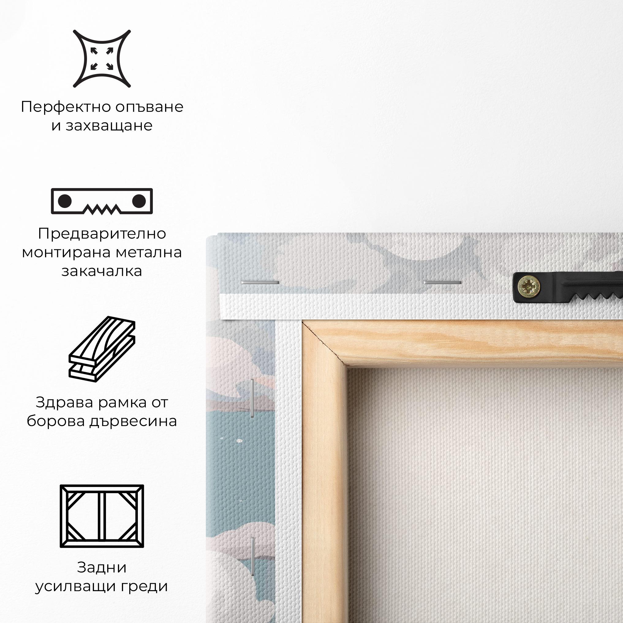 Картина на платно Cloud White Art mockup 5