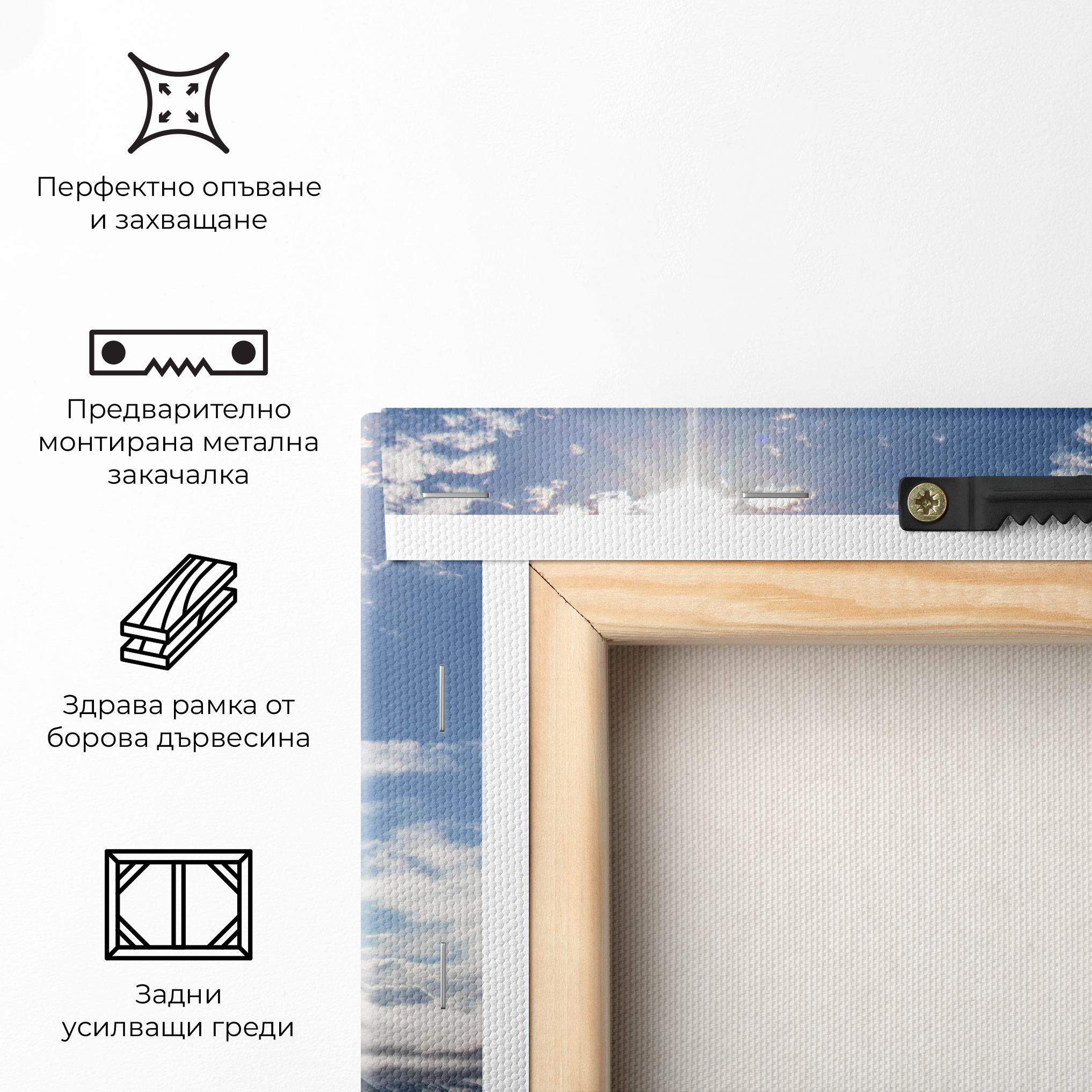 Картина на платно Clouds Over Ice mockup 5