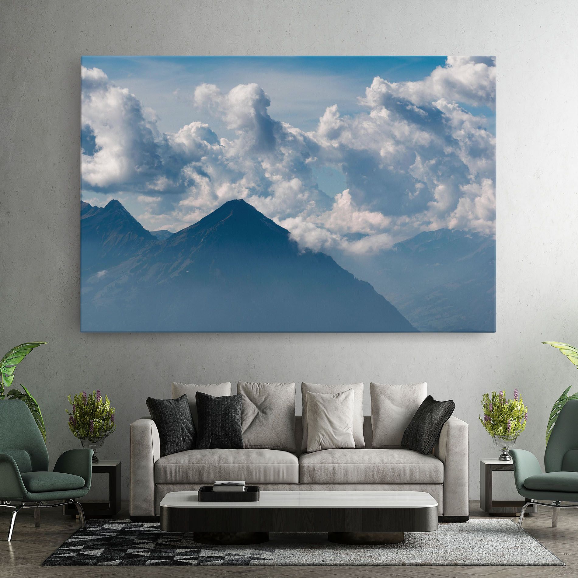 Cloudy View Mountain mockup 7