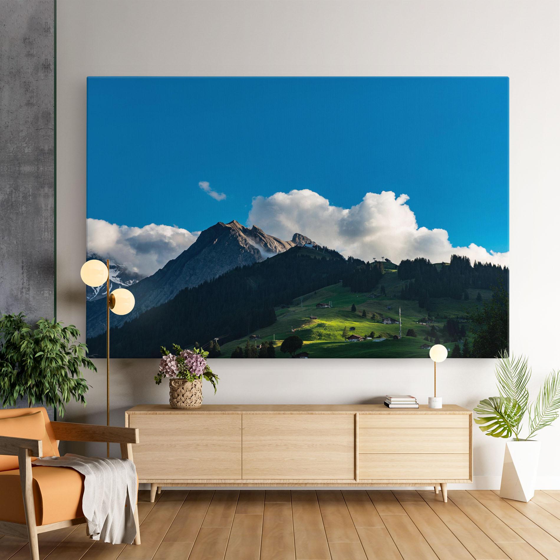 Картина на платно Beautiful Mountain Cloud View mockup 9