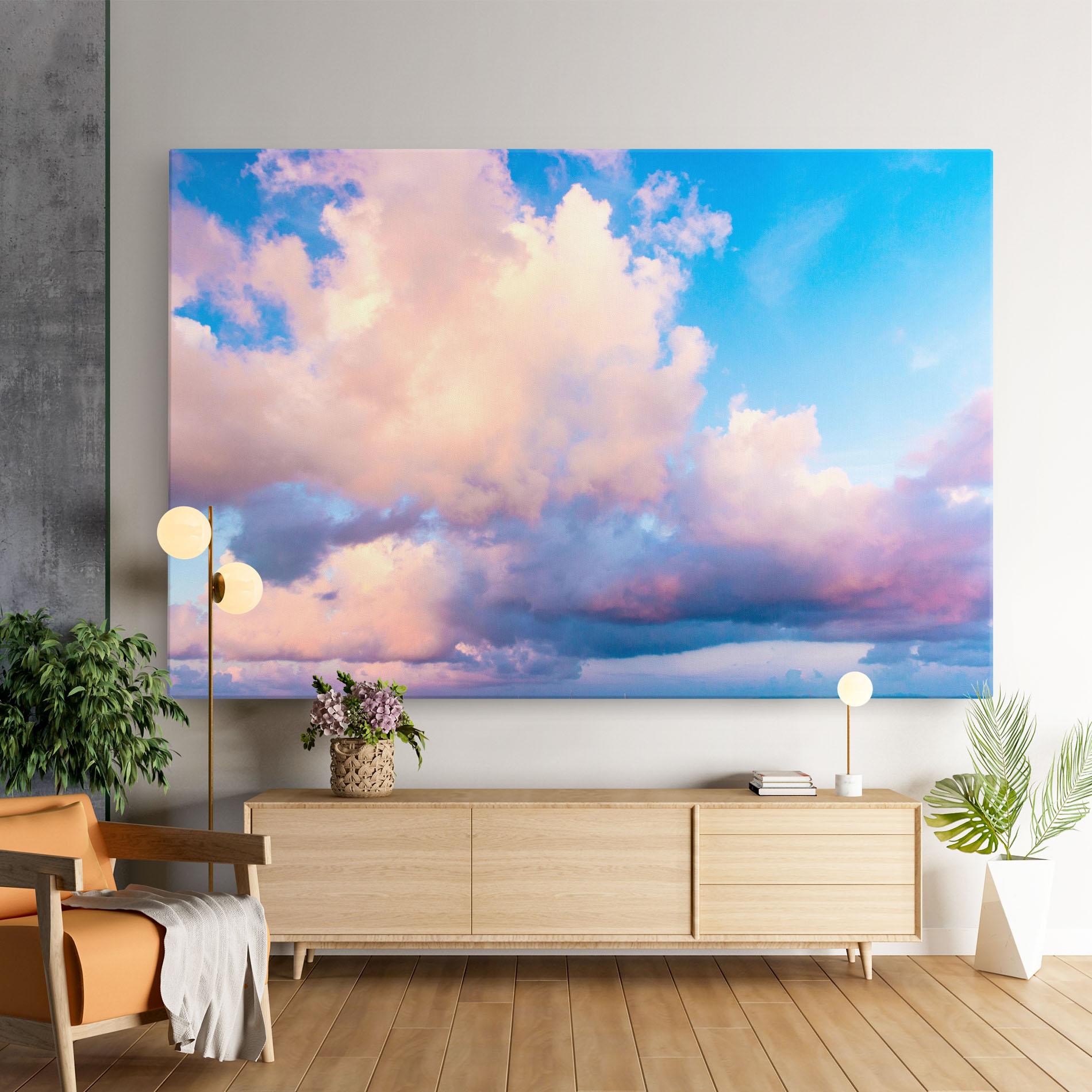 Картина на платно Dreamy Pink Clouds mockup 9