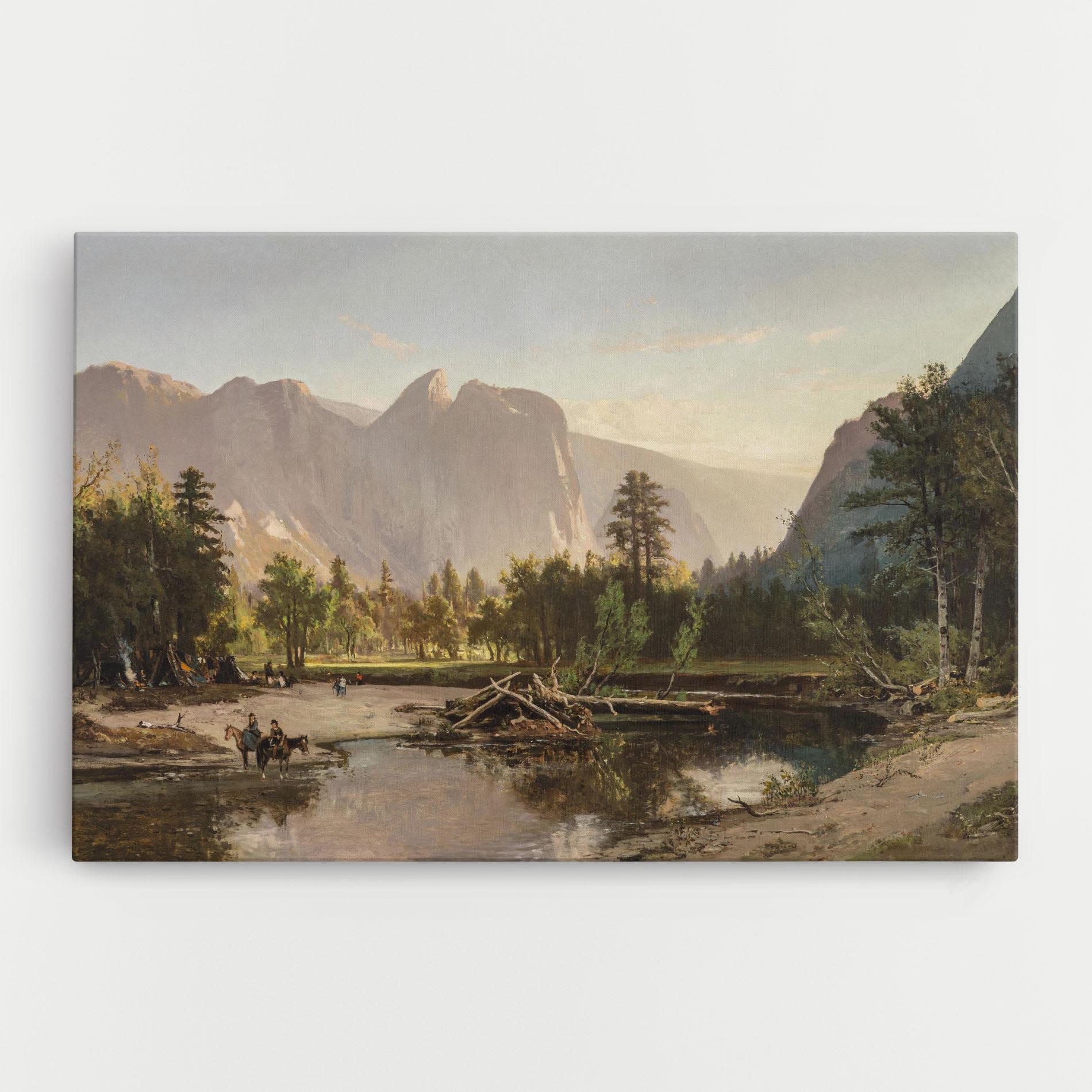 Картина на платно Small Lake Forest mockup 0