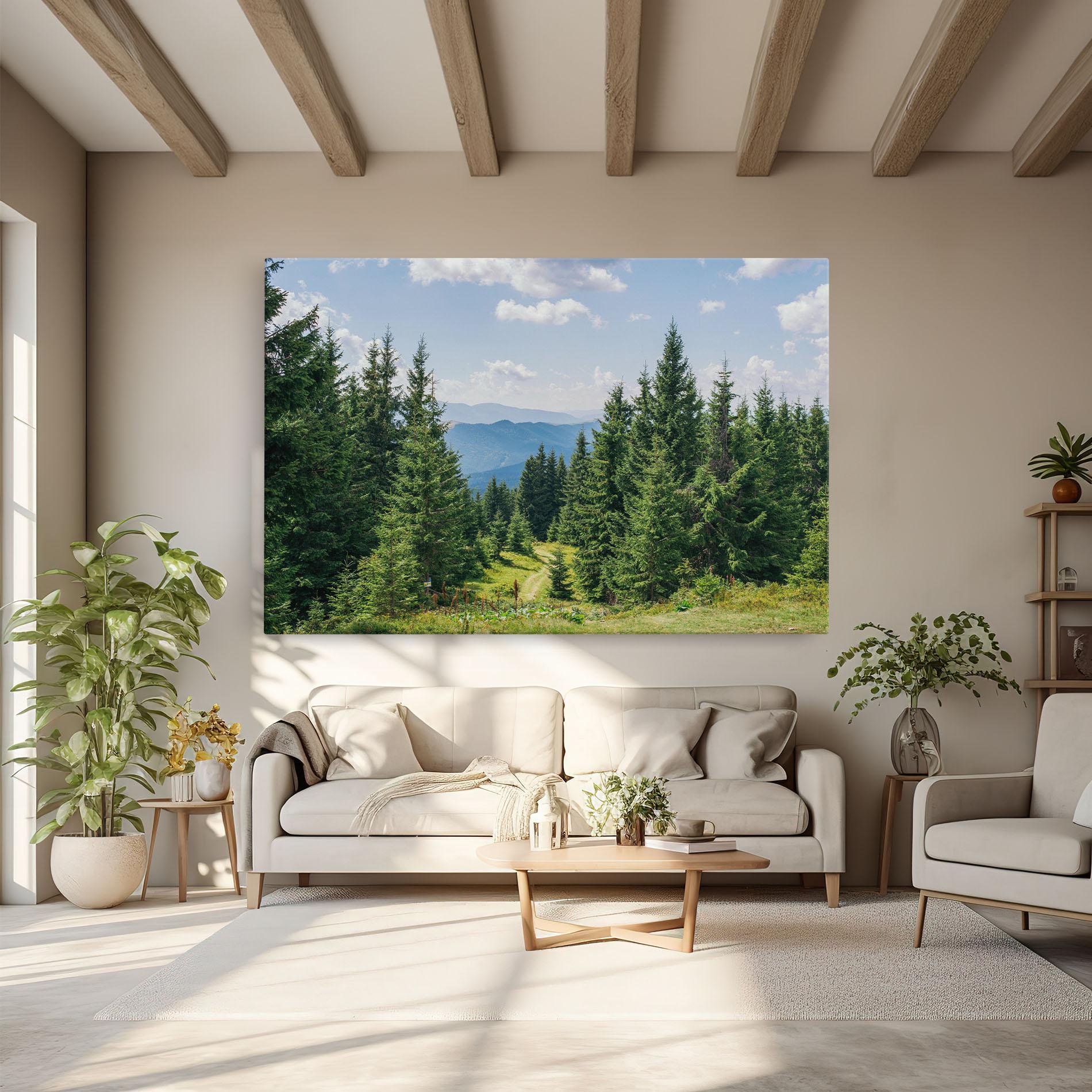 Картина на платно Carpathian Mountain mockup 6