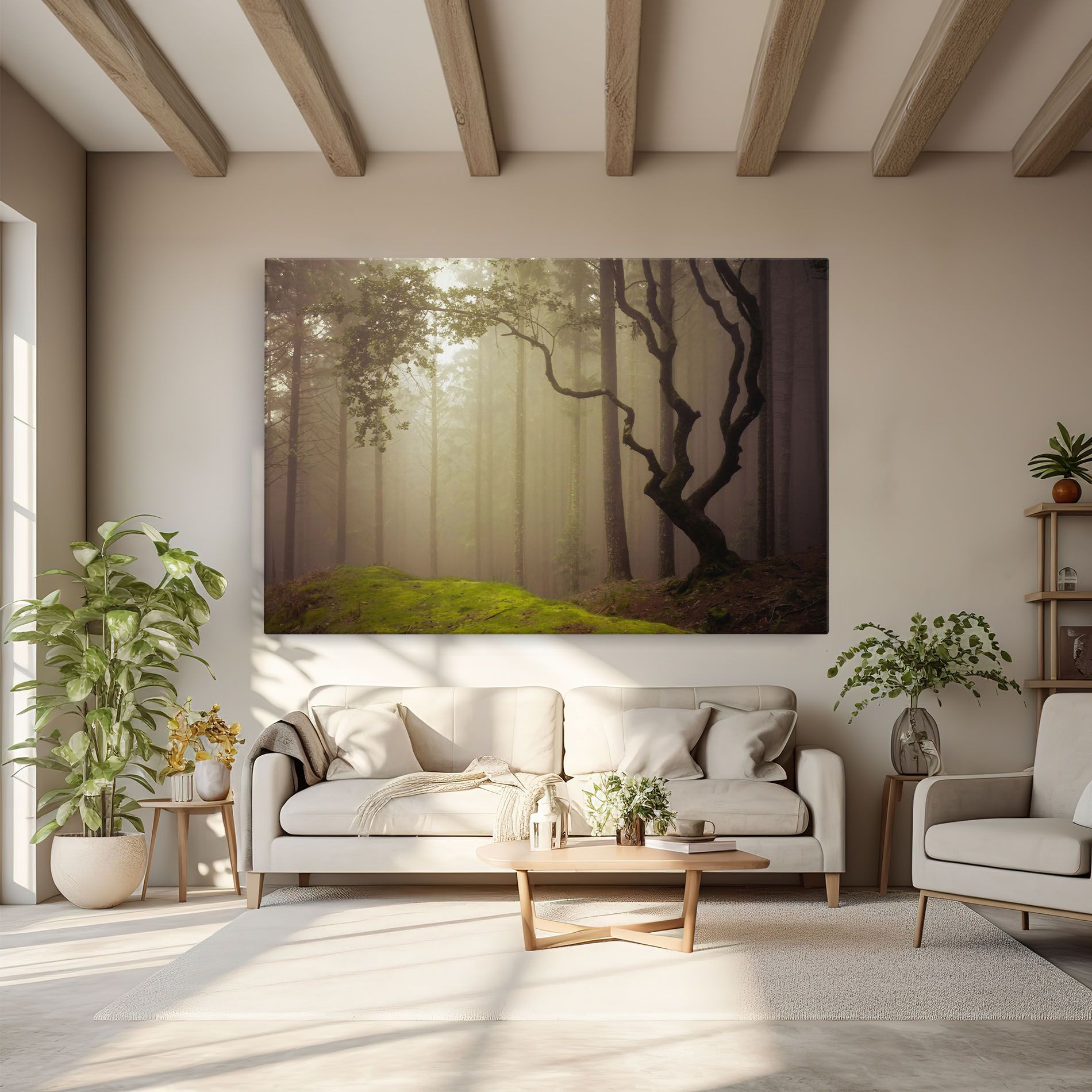 Foggy Tree Art mockup 6