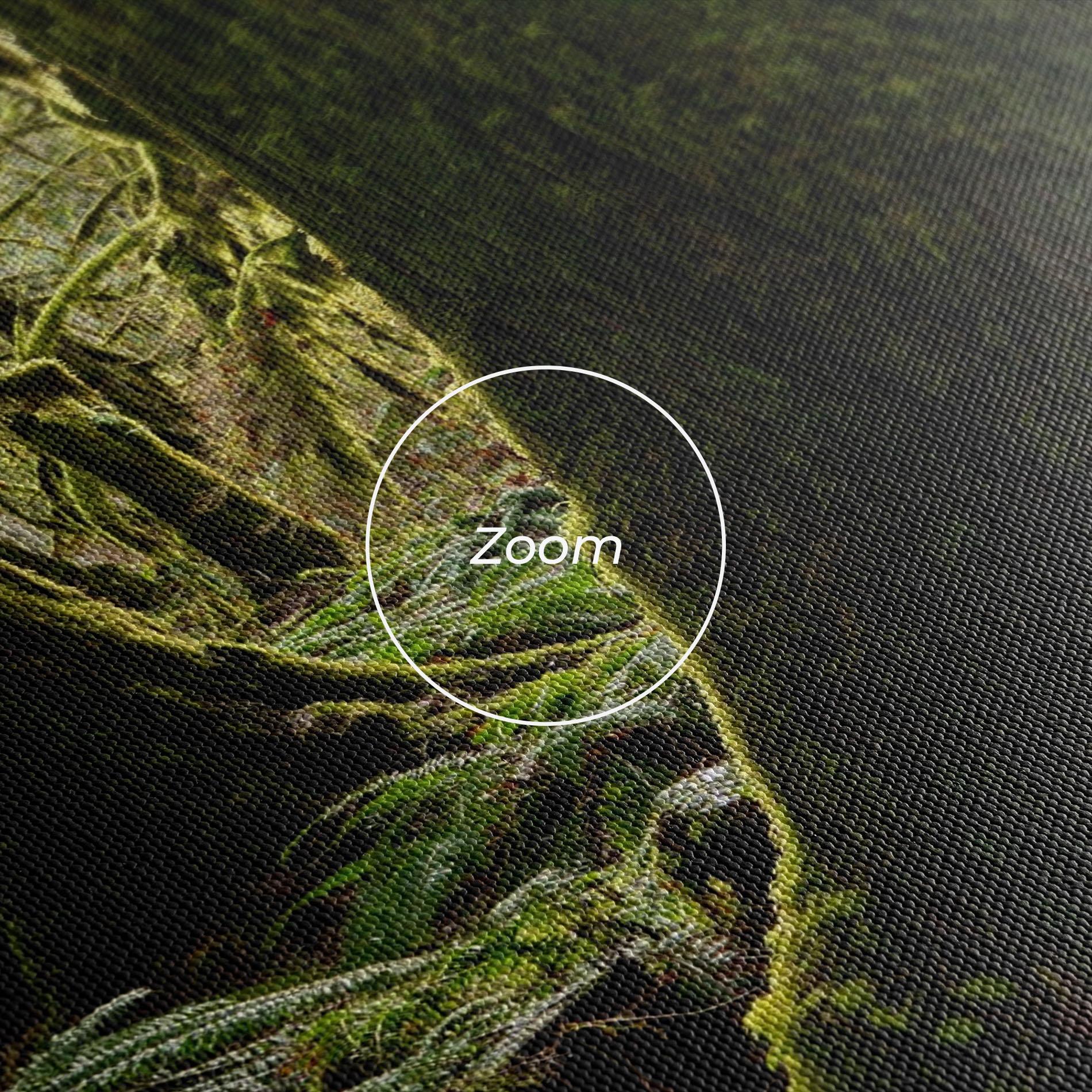 Картина на платно Green Moss Forest mockup 3