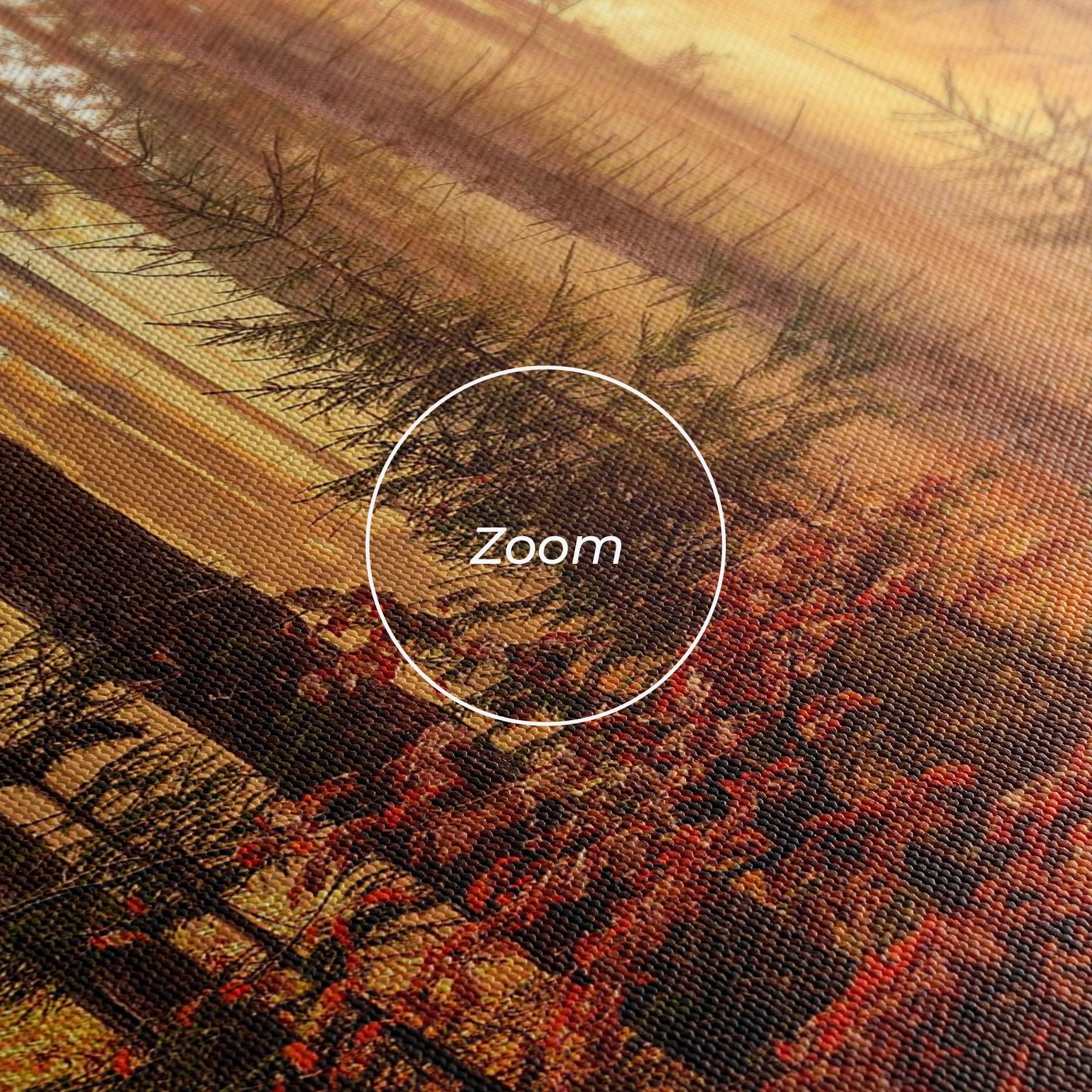 Картина на платно Orange Light Forest mockup 3