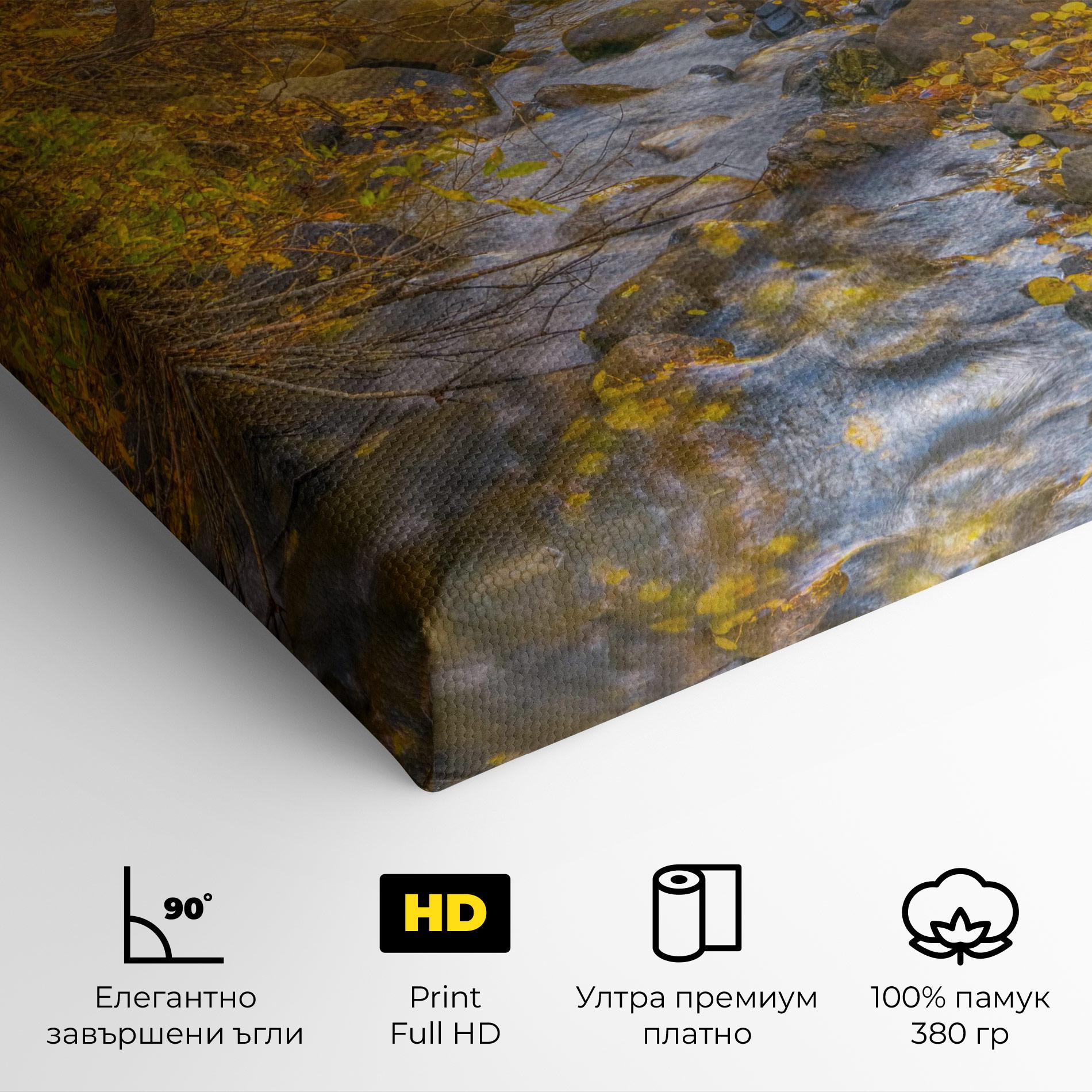 Картина на платно Yellow View Forest mockup 4