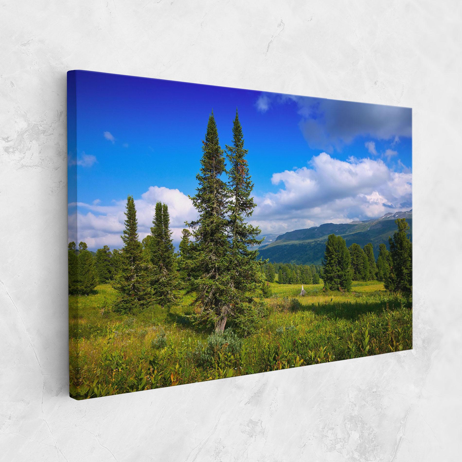 Картина на платно Morning Sunny Field mockup 1