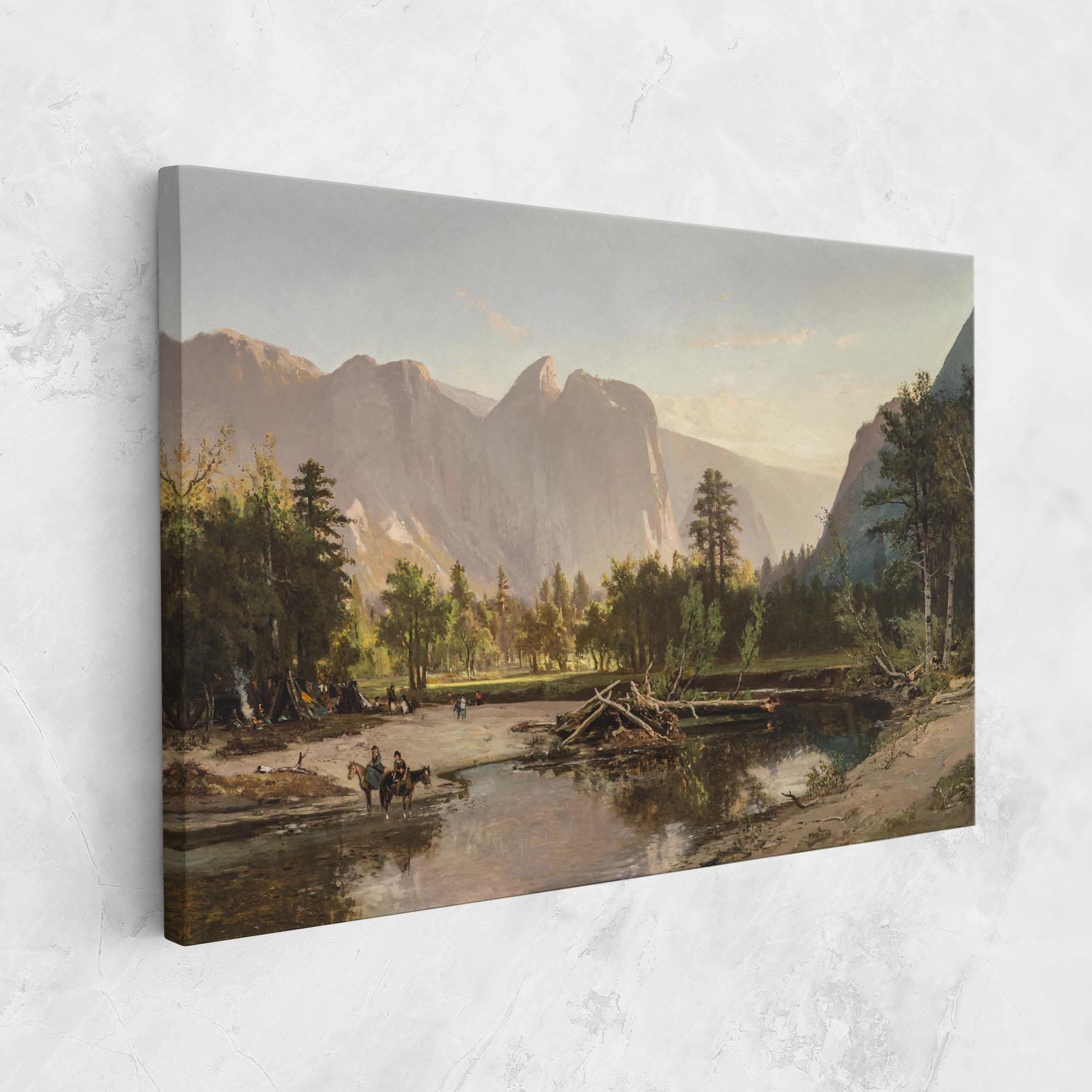 Картина на платно Small Lake Forest mockup 1