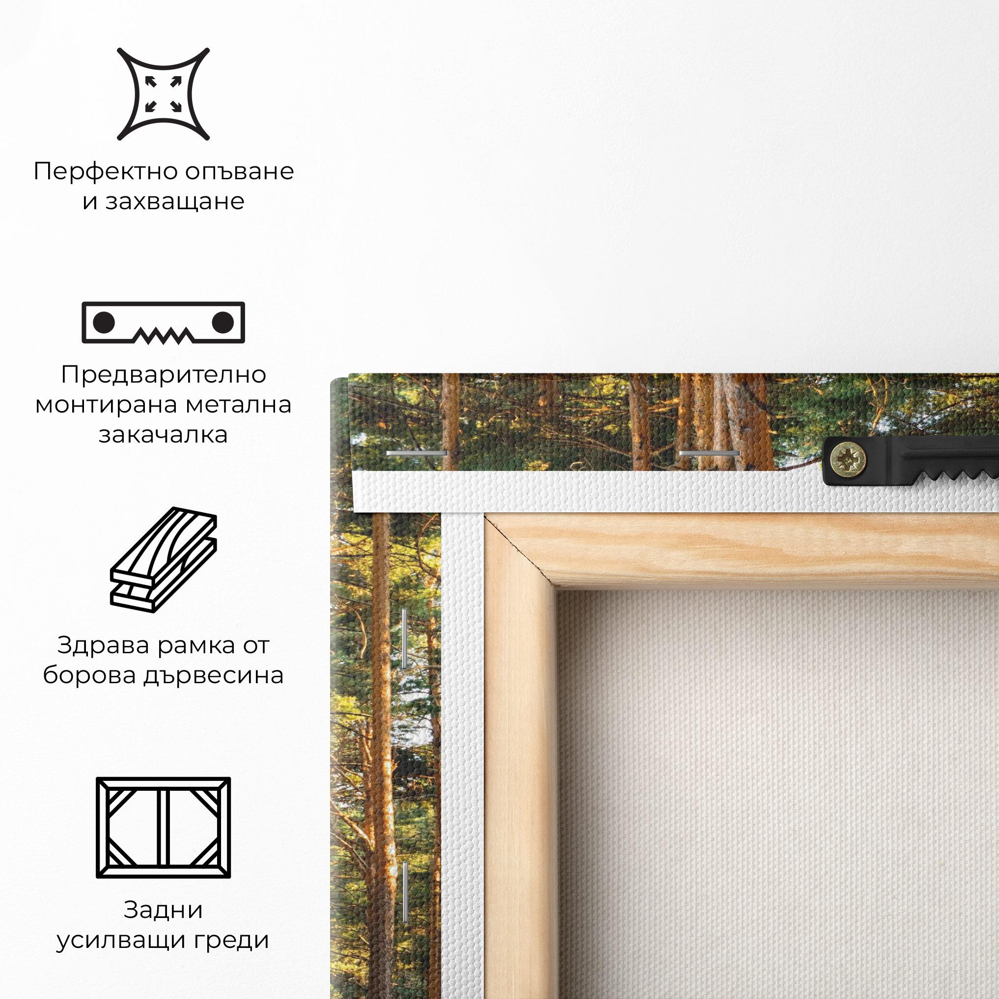 Картина на платно Big Trees Forest mockup 5