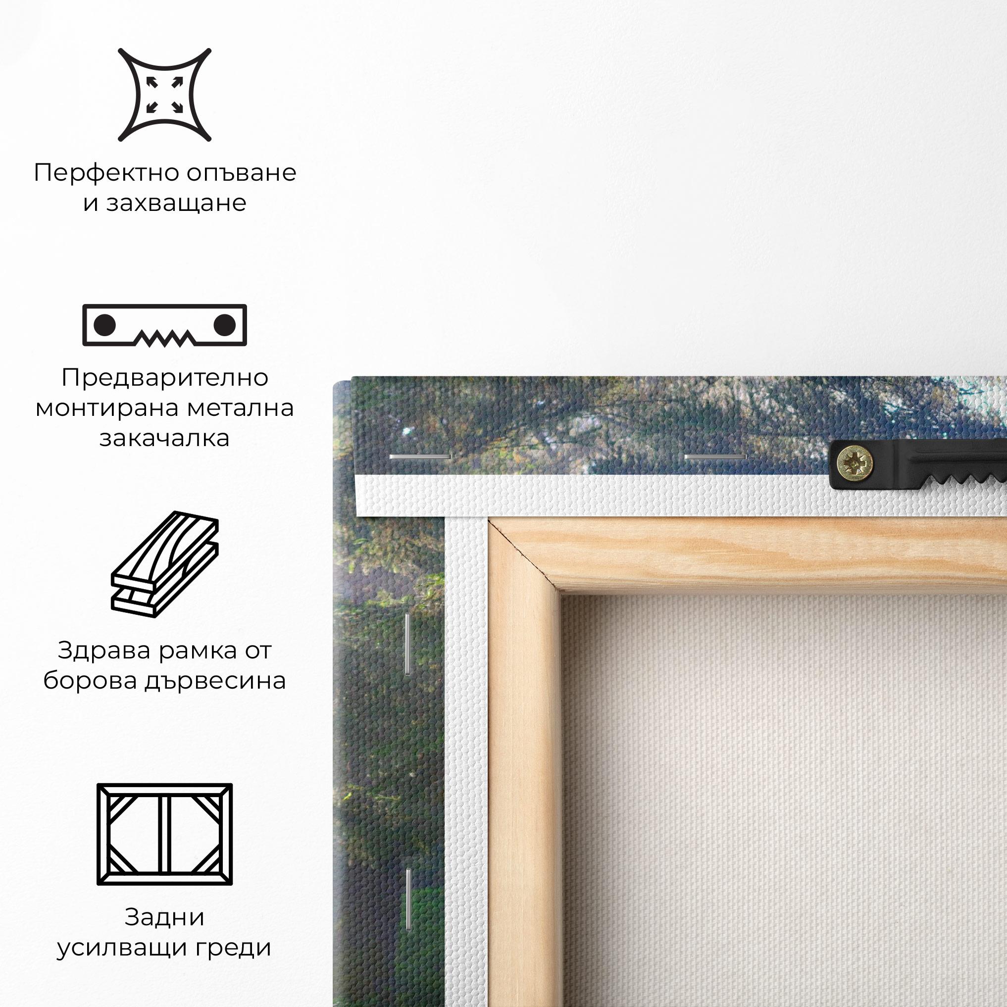 Картина на платно Forest Light mockup 5