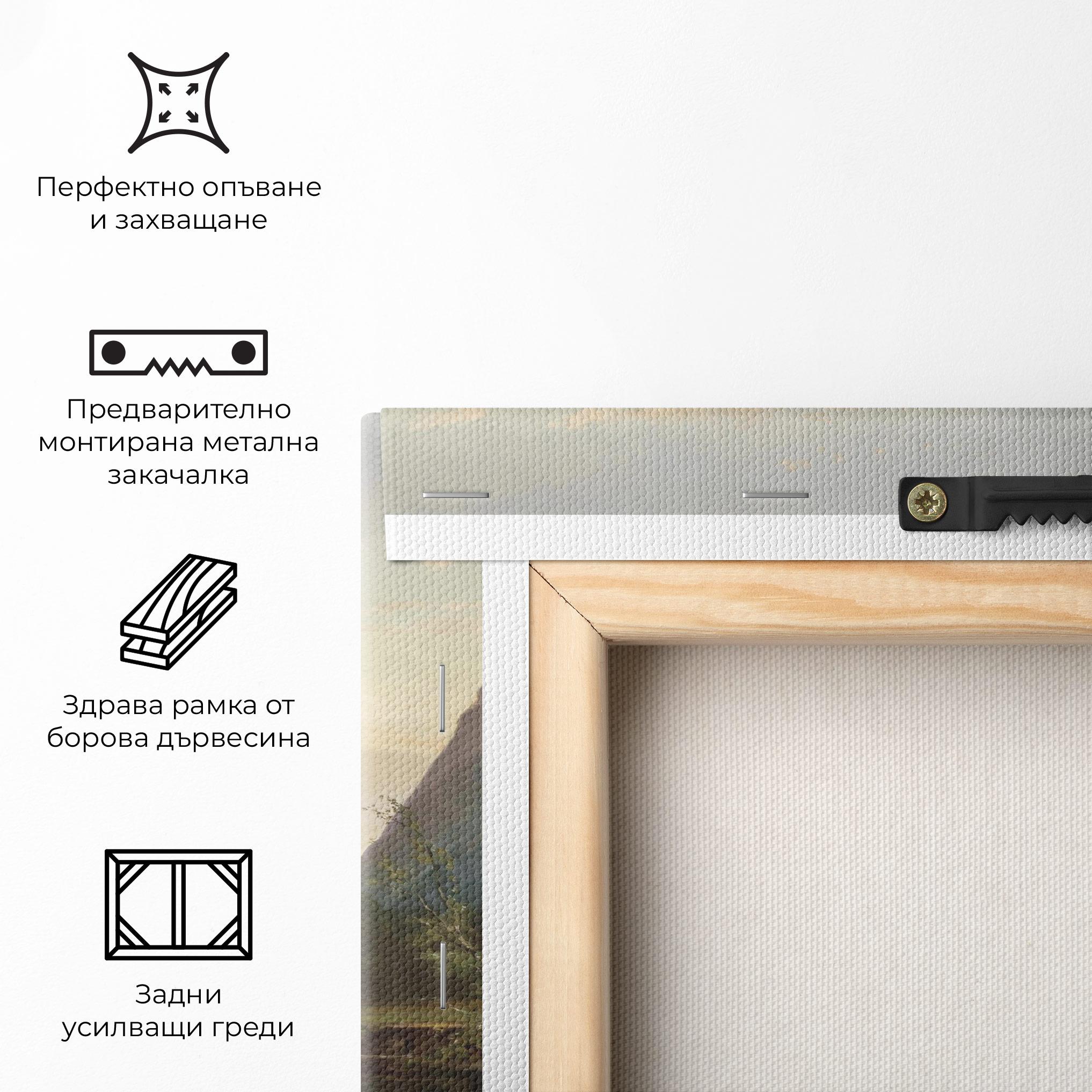 Картина на платно Small Lake Forest mockup 5