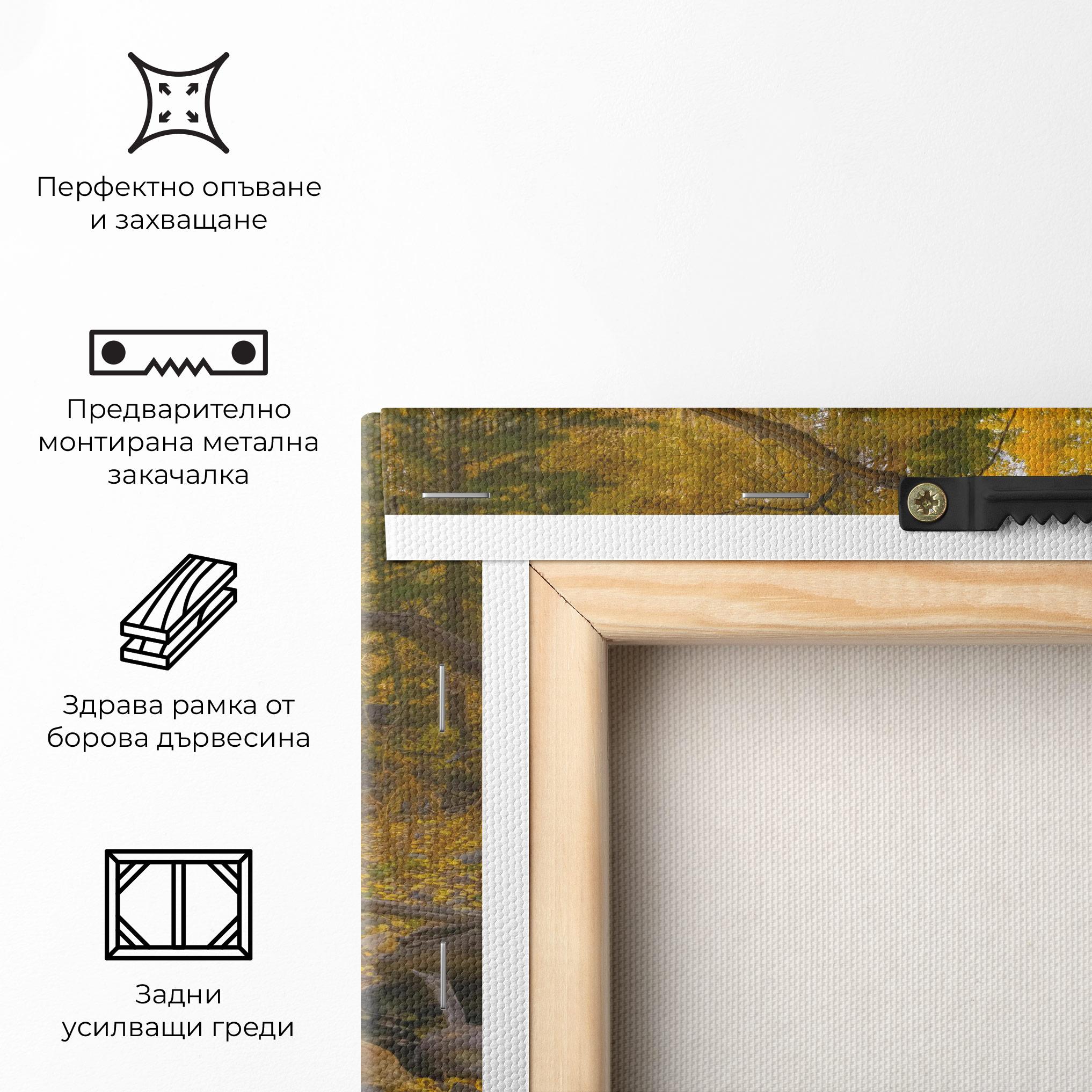 Картина на платно Yellow View Forest mockup 5