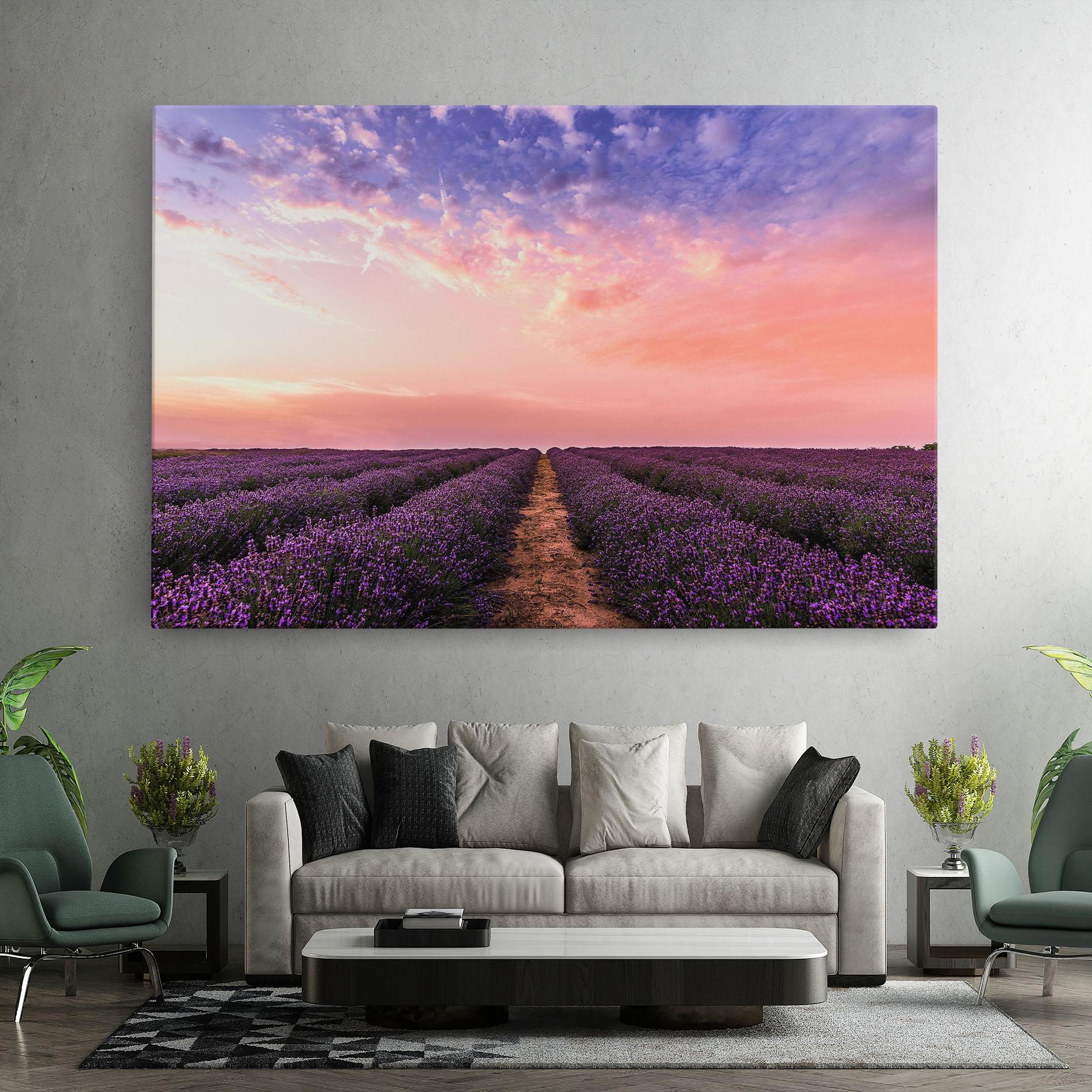 Картина на платно Lavender Field mockup 7