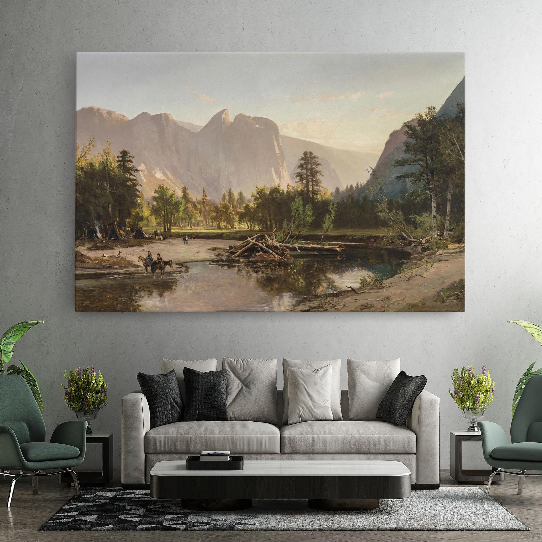 Картина на платно Small Lake Forest mockup 7