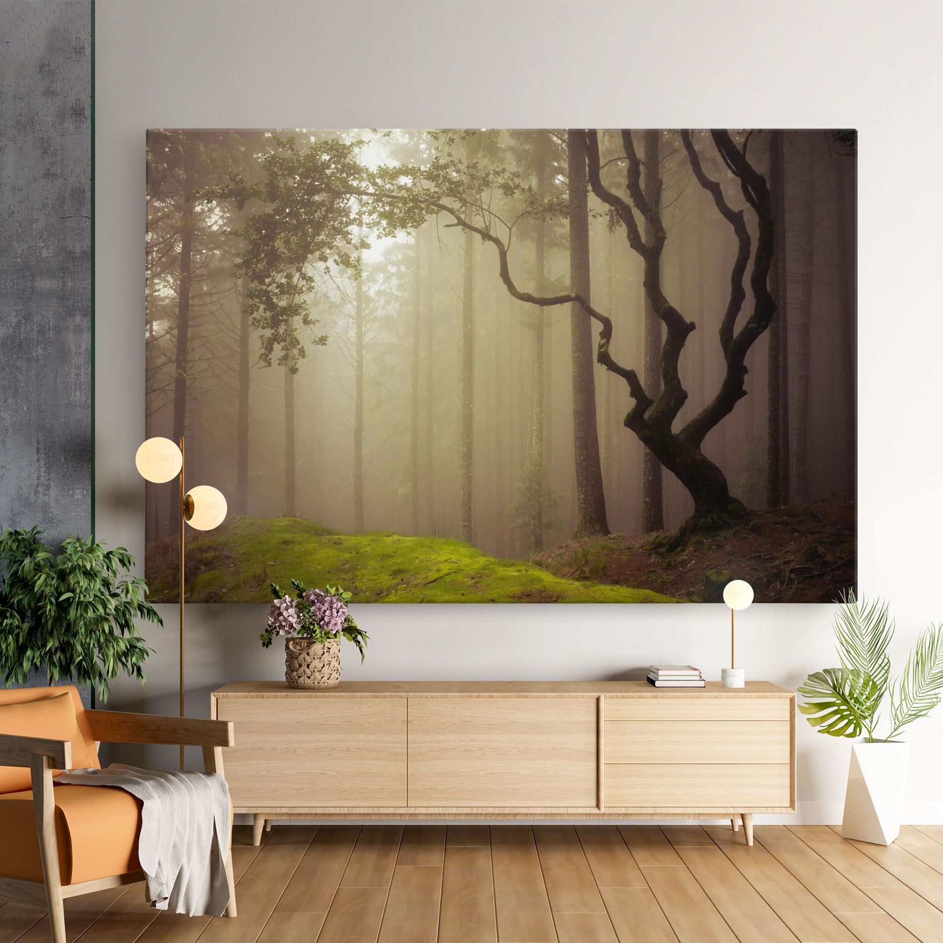 Foggy Tree Art mockup 9