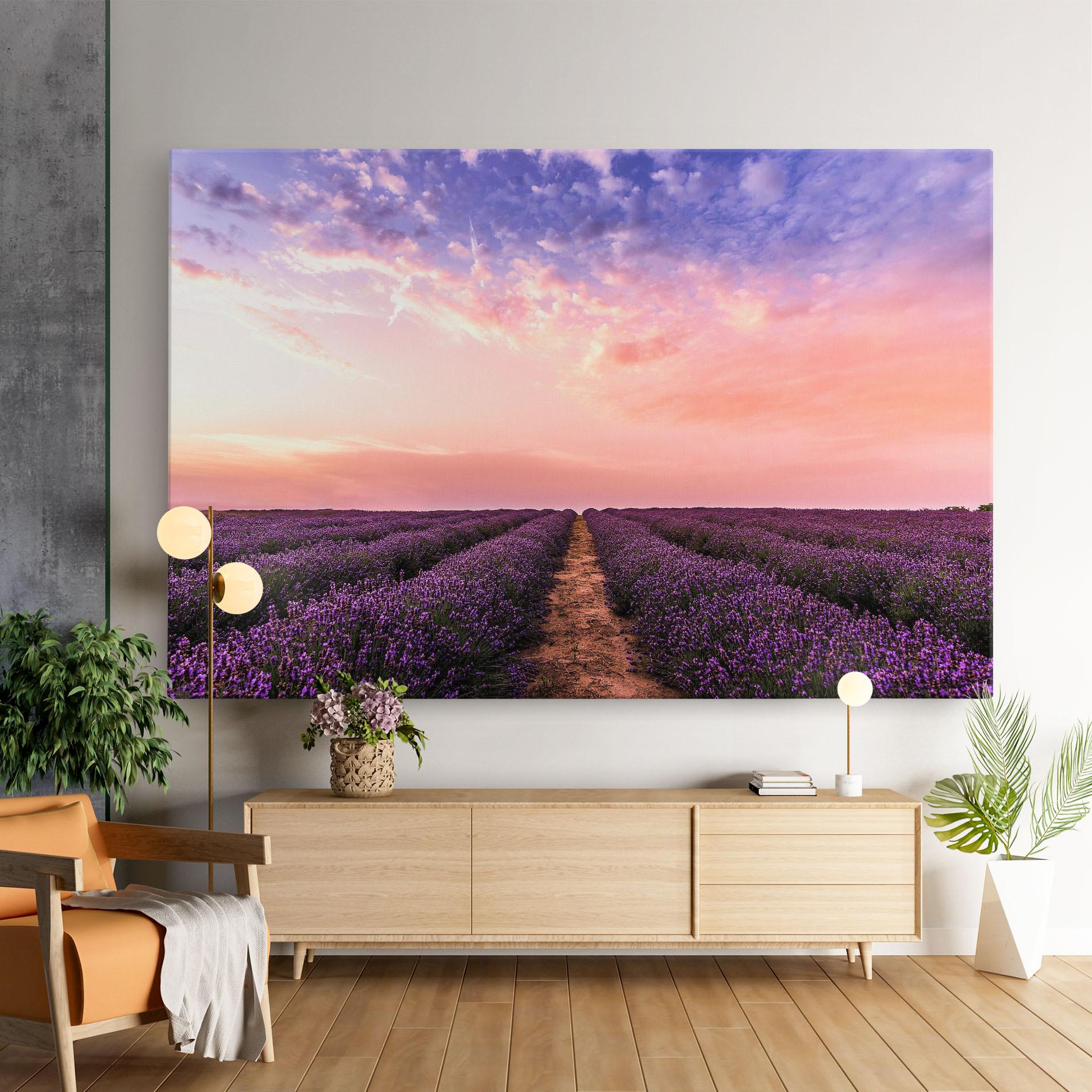 Картина на платно Lavender Field mockup 9
