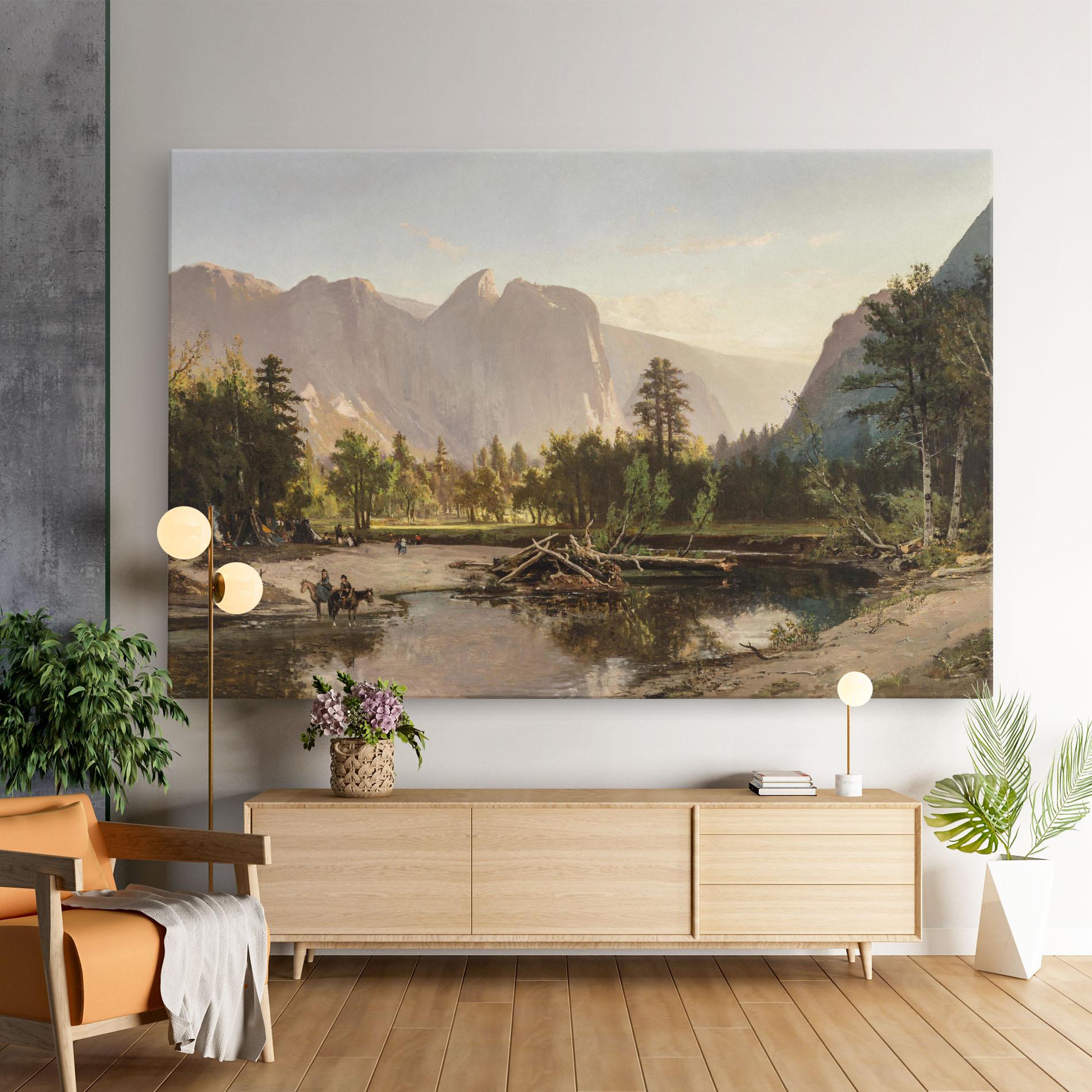 Картина на платно Small Lake Forest mockup 9