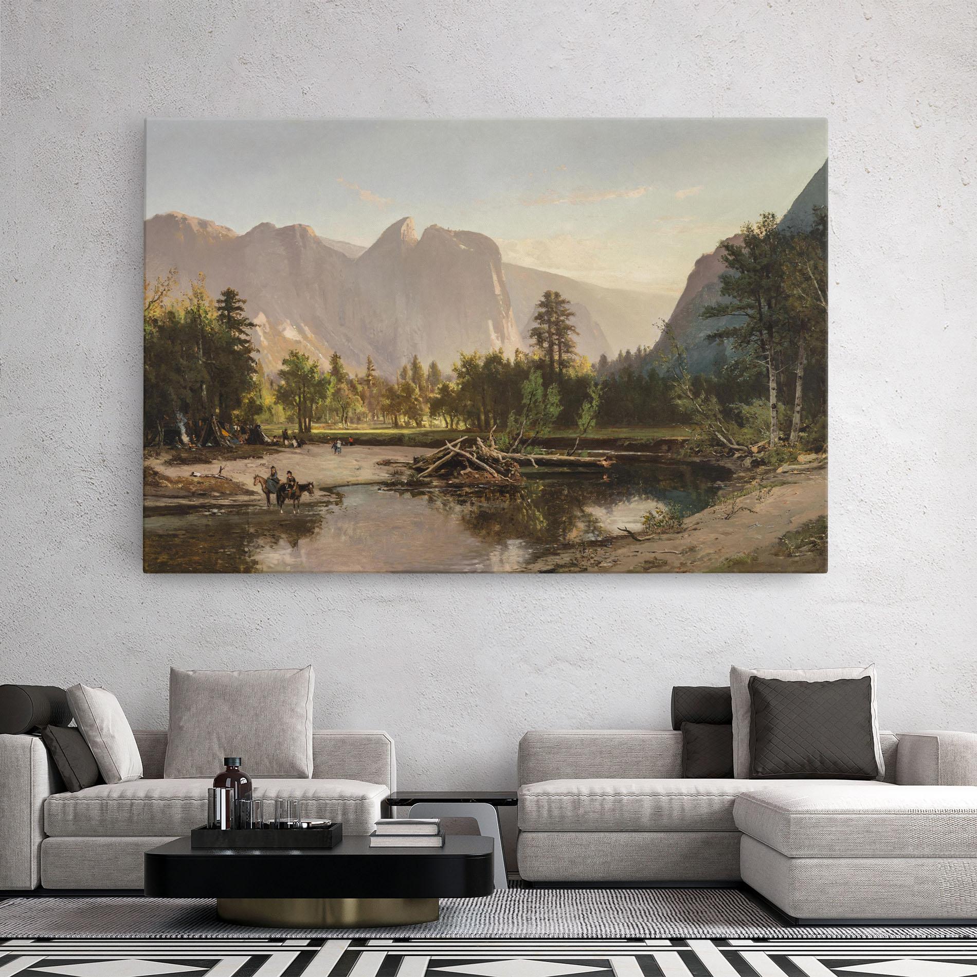 Картина на платно Small Lake Forest mockup 2