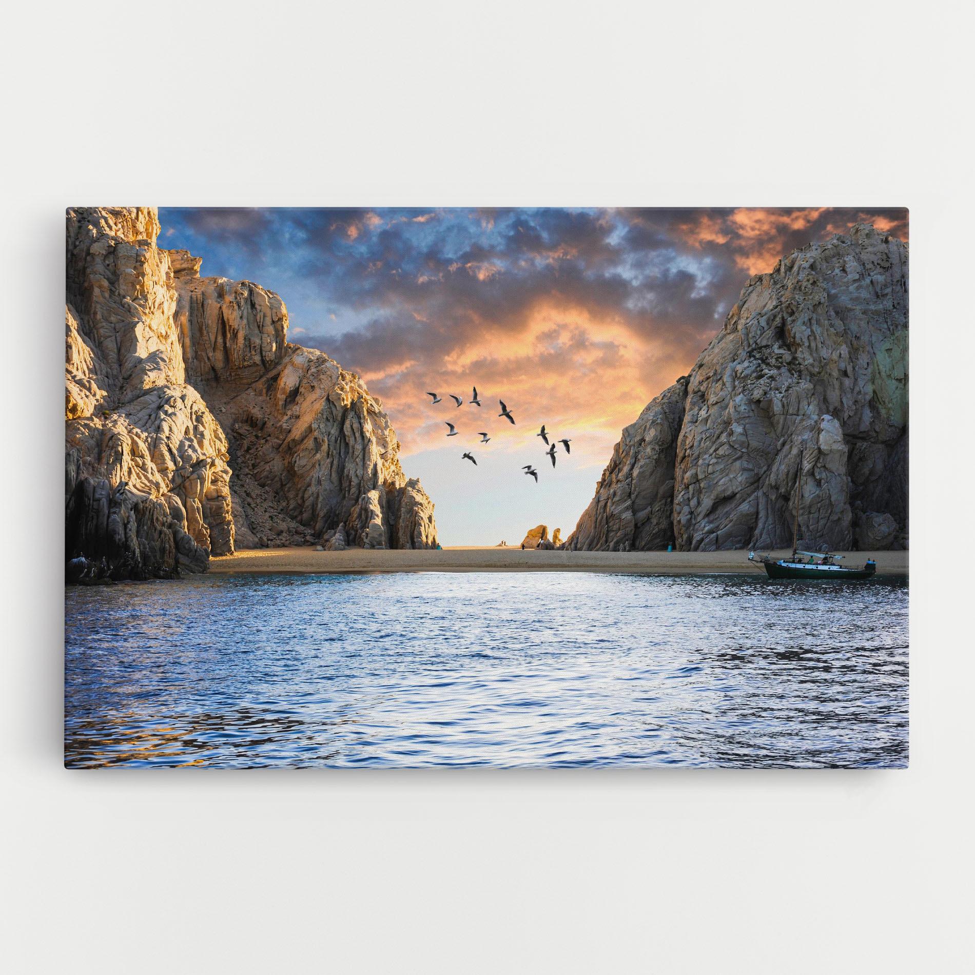 Картина на платно Lover S Beach mockup 0