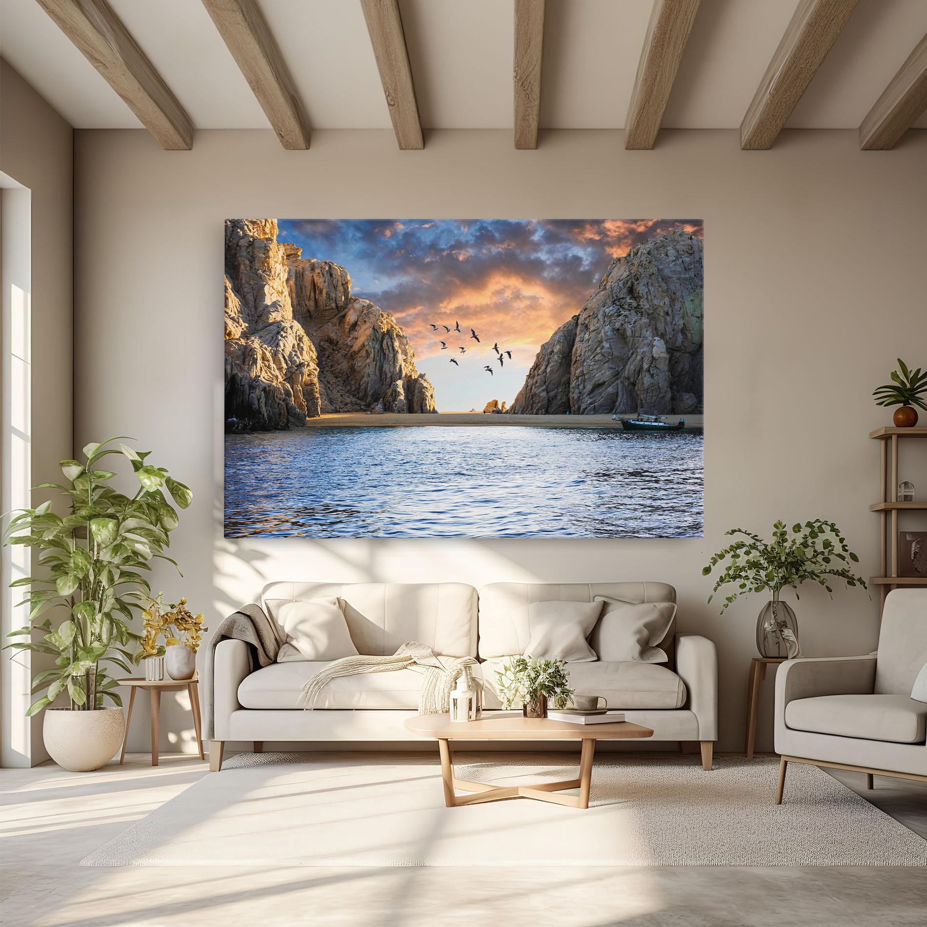 Картина на платно Lover S Beach mockup 6