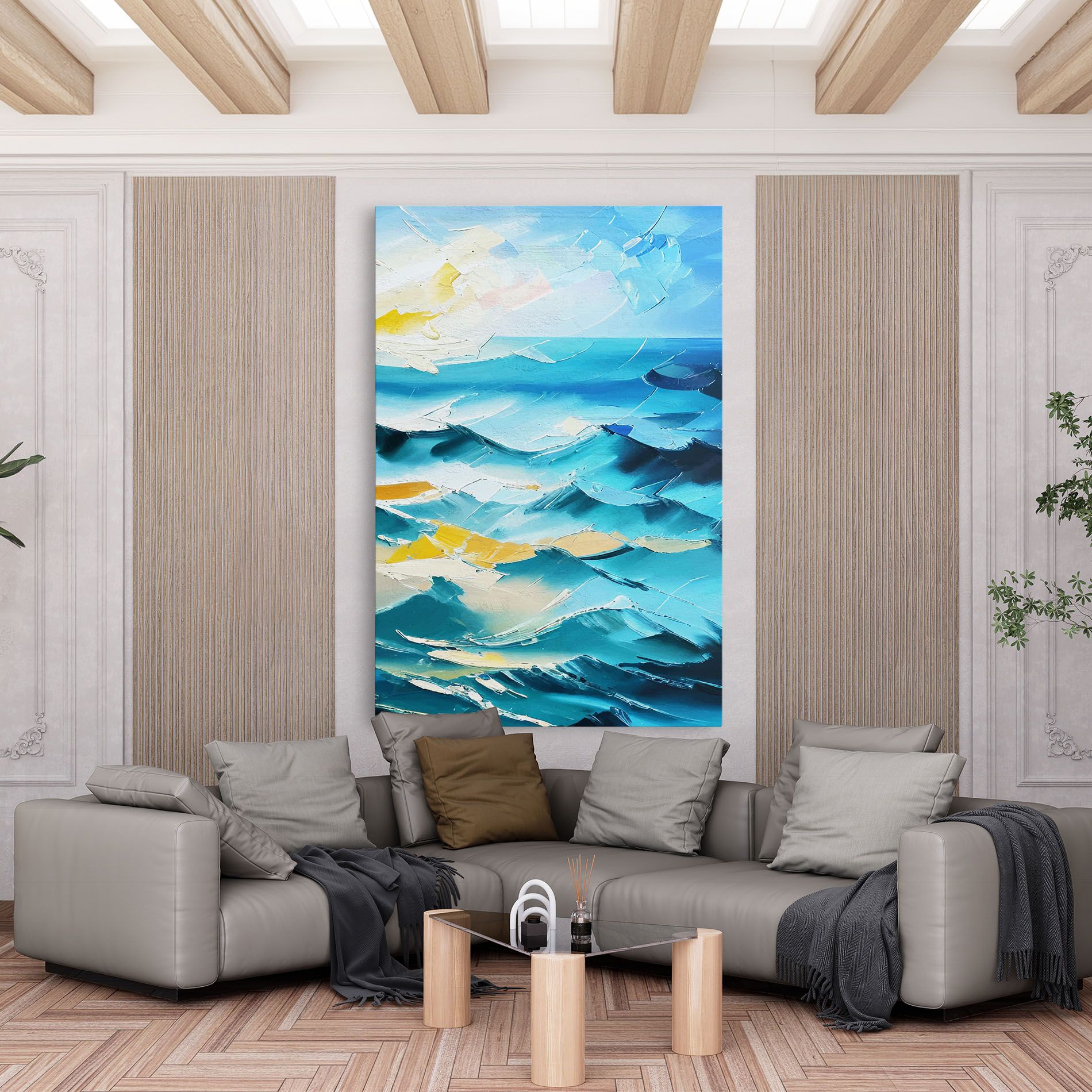 Blue Ocean Painting mockup 6
